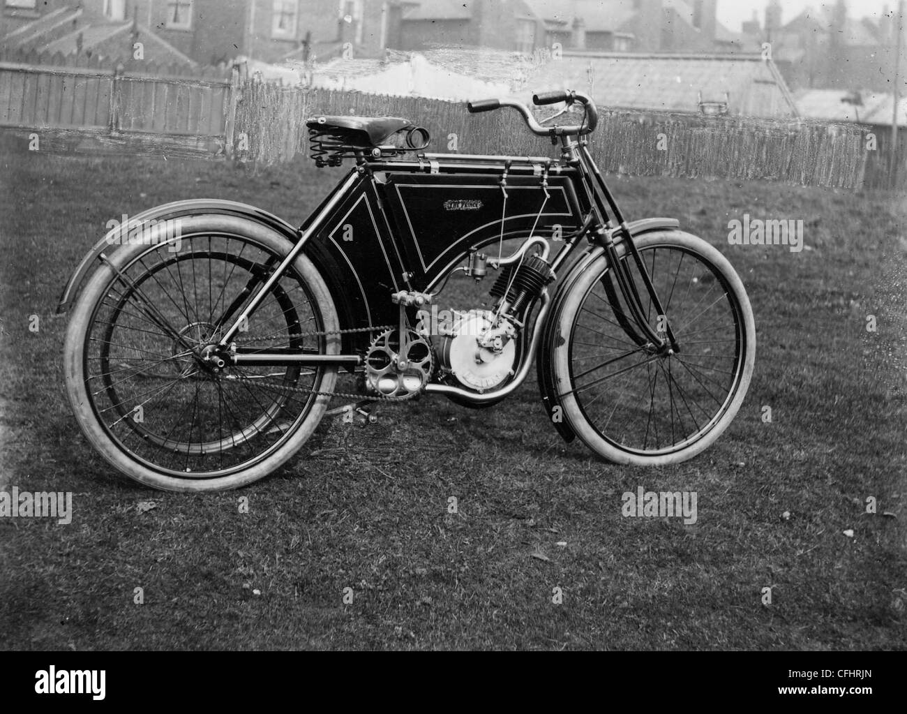 Early Stevens (AJS) Motorcycle, Wolverhampton, 1909-1914. Stock Photo