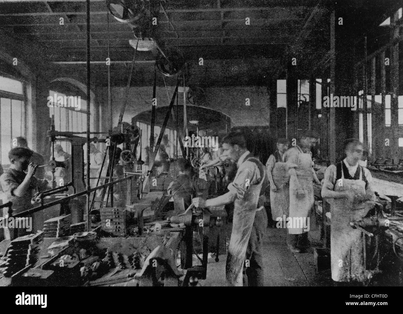 Lock Shop, James Gibbons Ltd., Blakenhall, Wolverhampton, c 1898 Stock ...