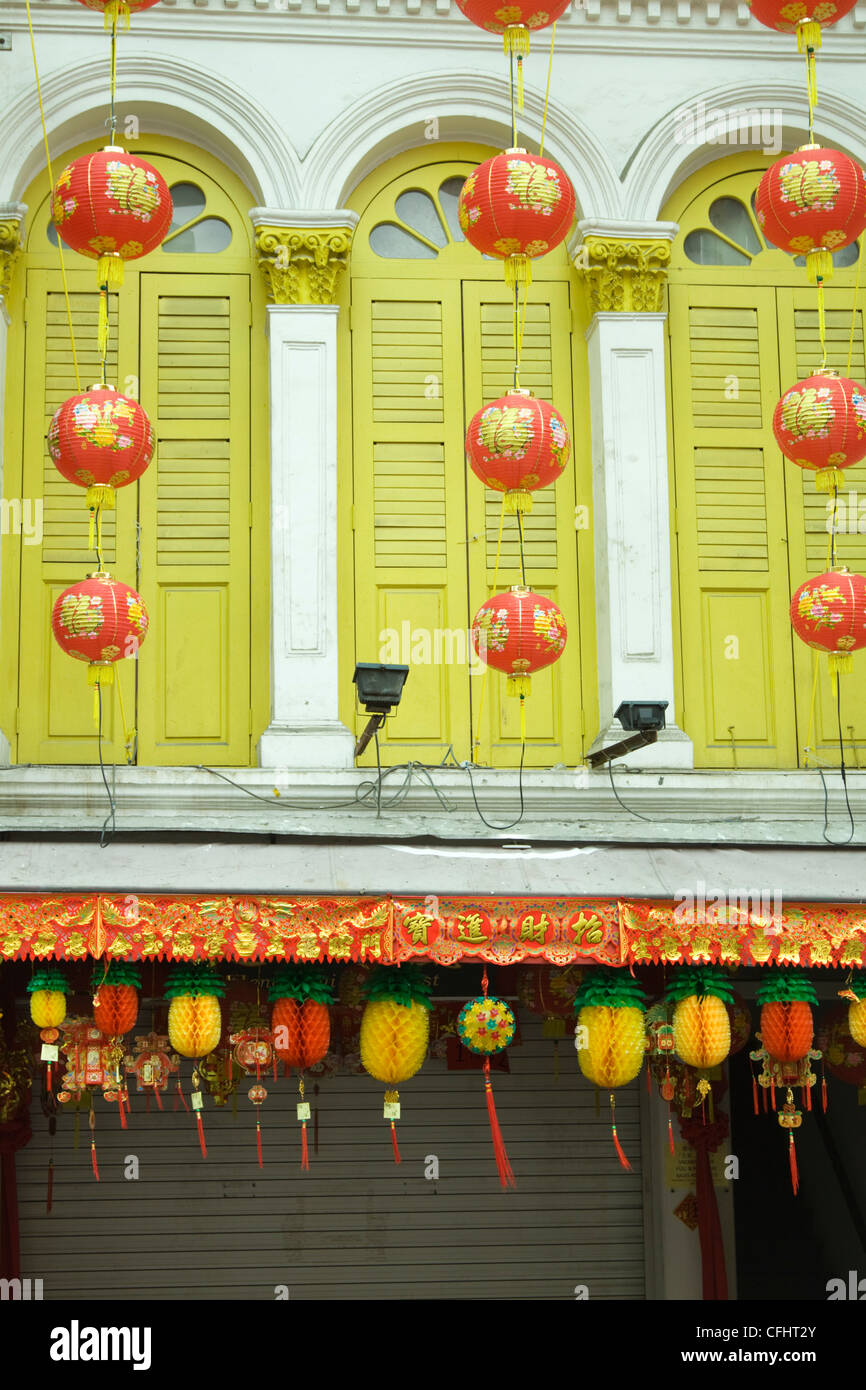 Chinese lanterns decorations,Chinatown. Singapore Stock Photo Alamy