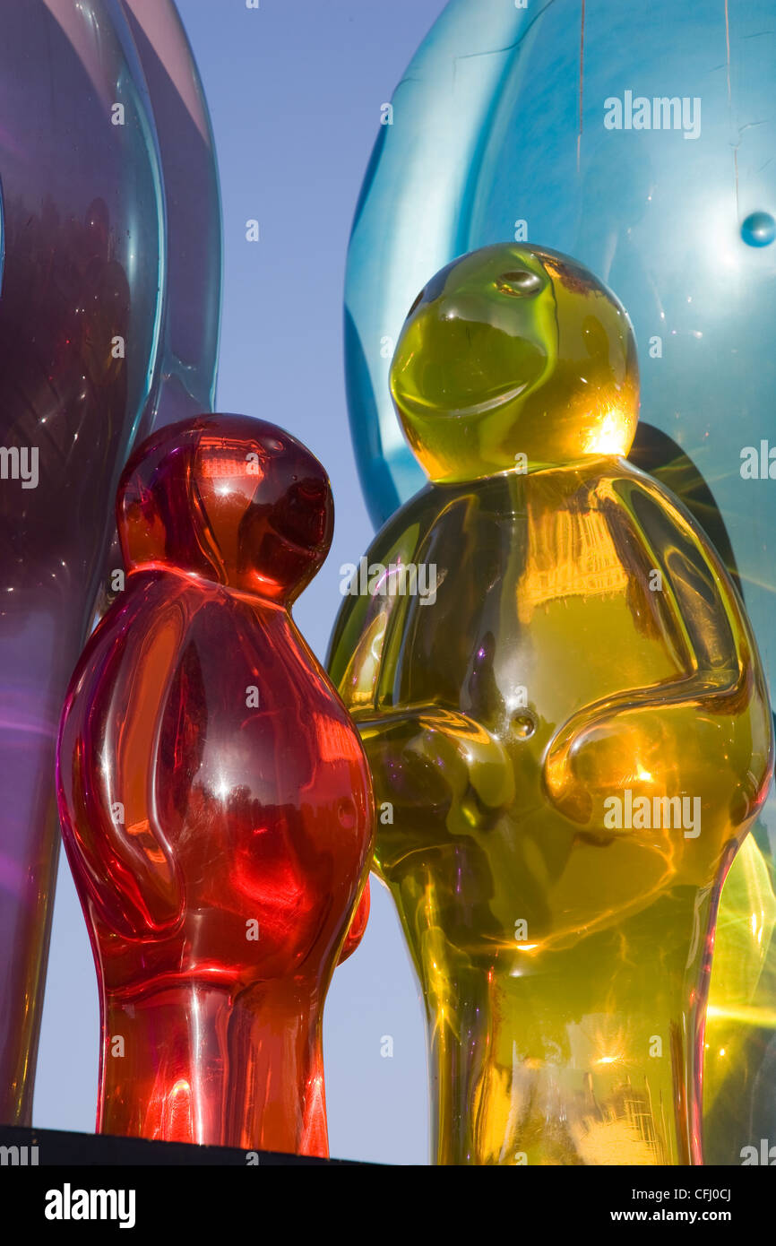 Jelly Baby family public artwork sculpture by artist Mauro Perucchetti