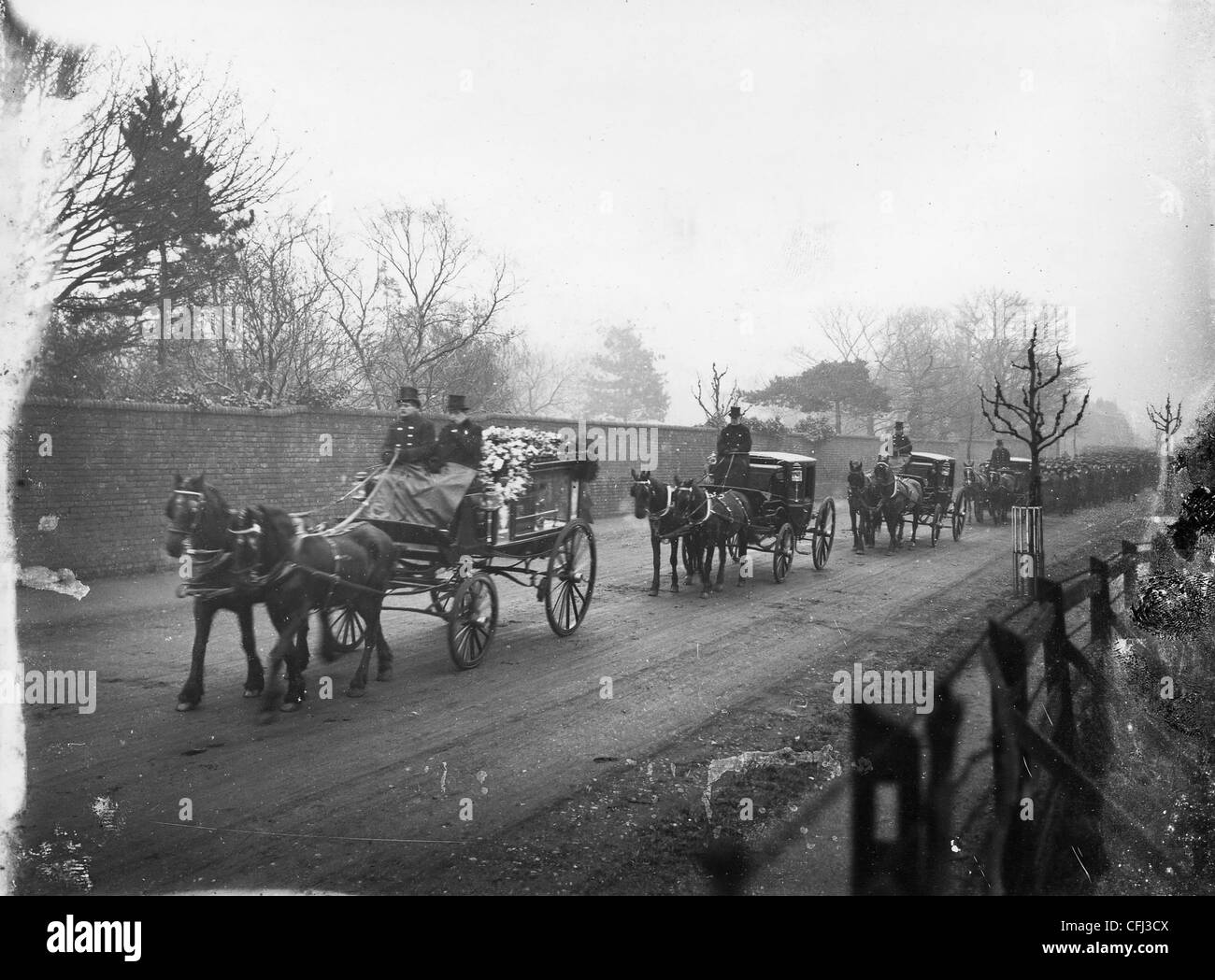 Funeral of industrialist, John Marston, Wolverhampton, 1918. Stock Photo