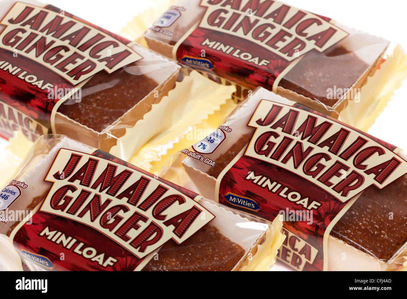 Mcvites Jamaica ginger mini loaves Stock Photo