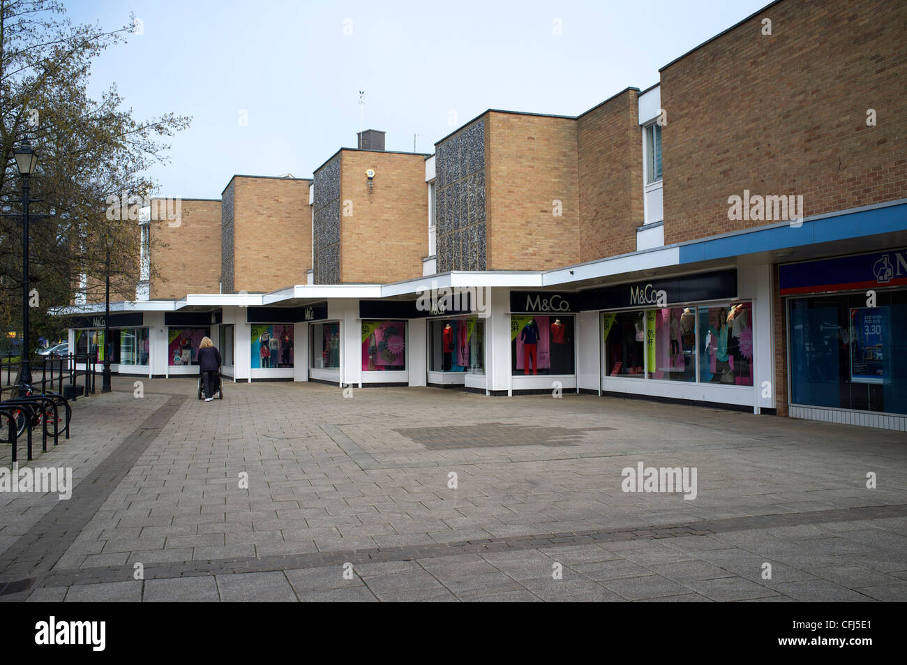 Thetford Town Center Shopping precinct Stock Photo Alamy