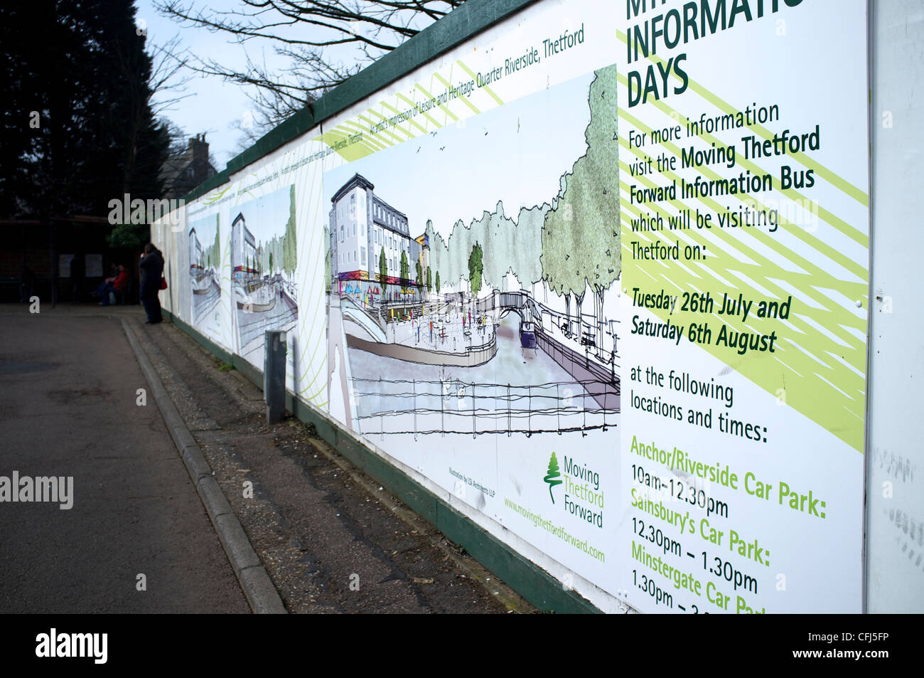 Thetford Town Center Stock Photo Alamy