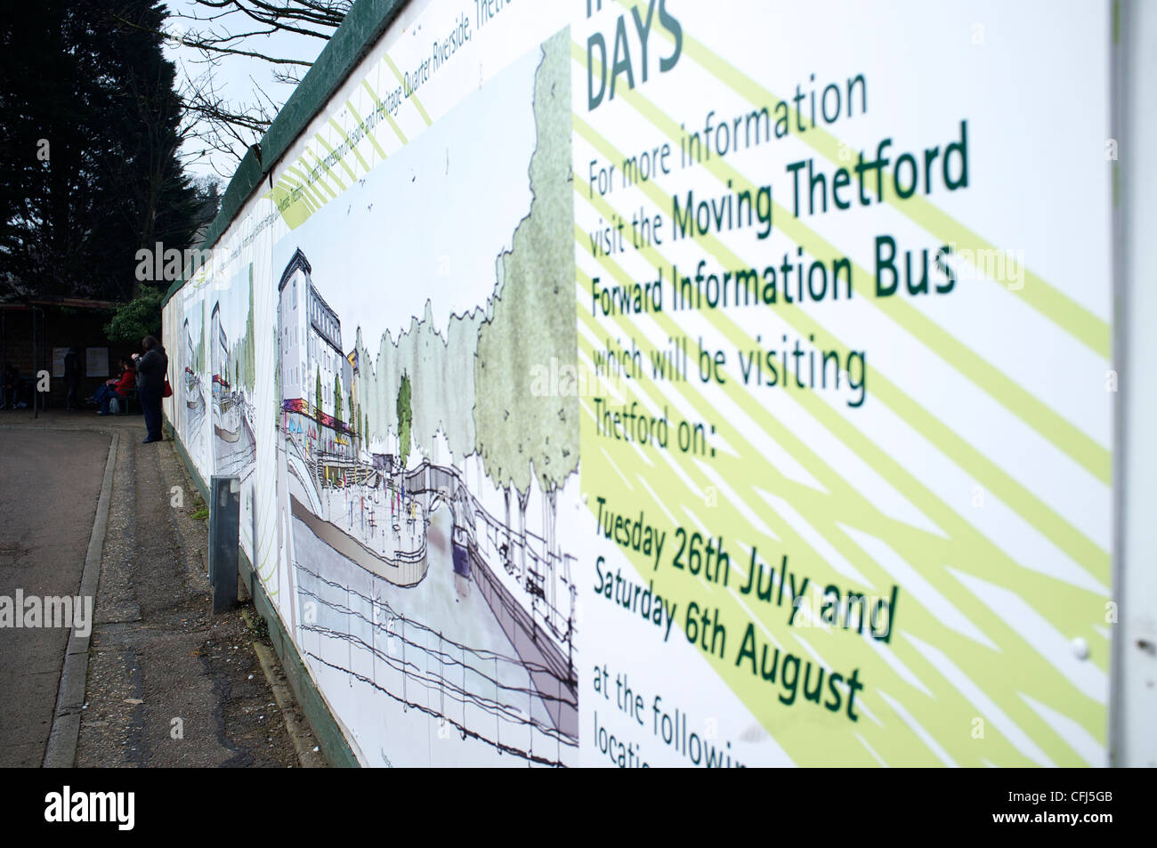 Thetford Town Center Stock Photo Alamy