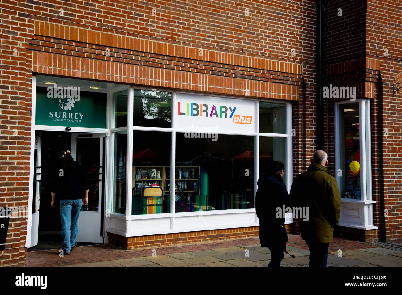 Dorking Town center one way system and St Martin’s church and dorkings