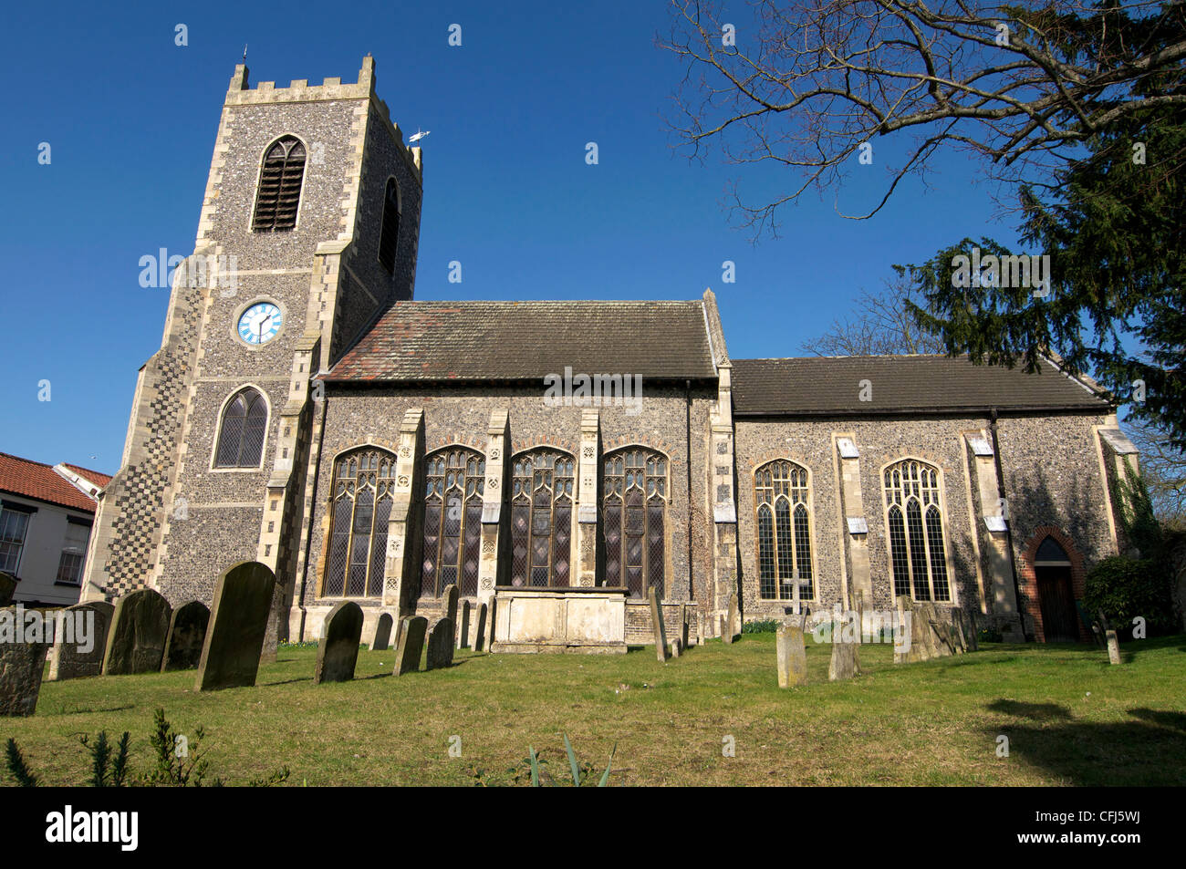 Thetford Town Center Stock Photo Alamy