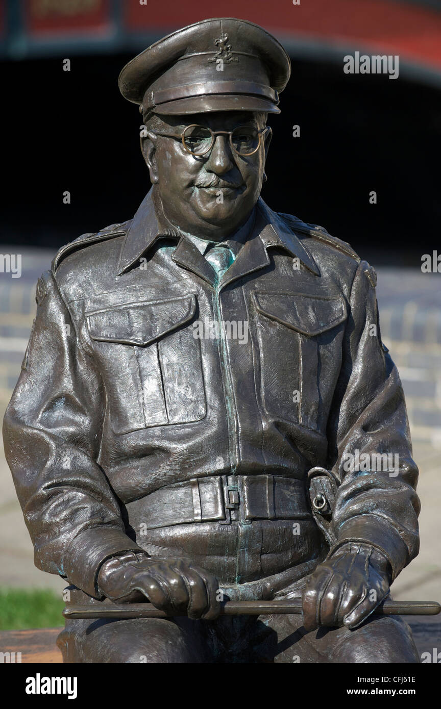 Captain mainwaring statue thetford hires stock photography and images