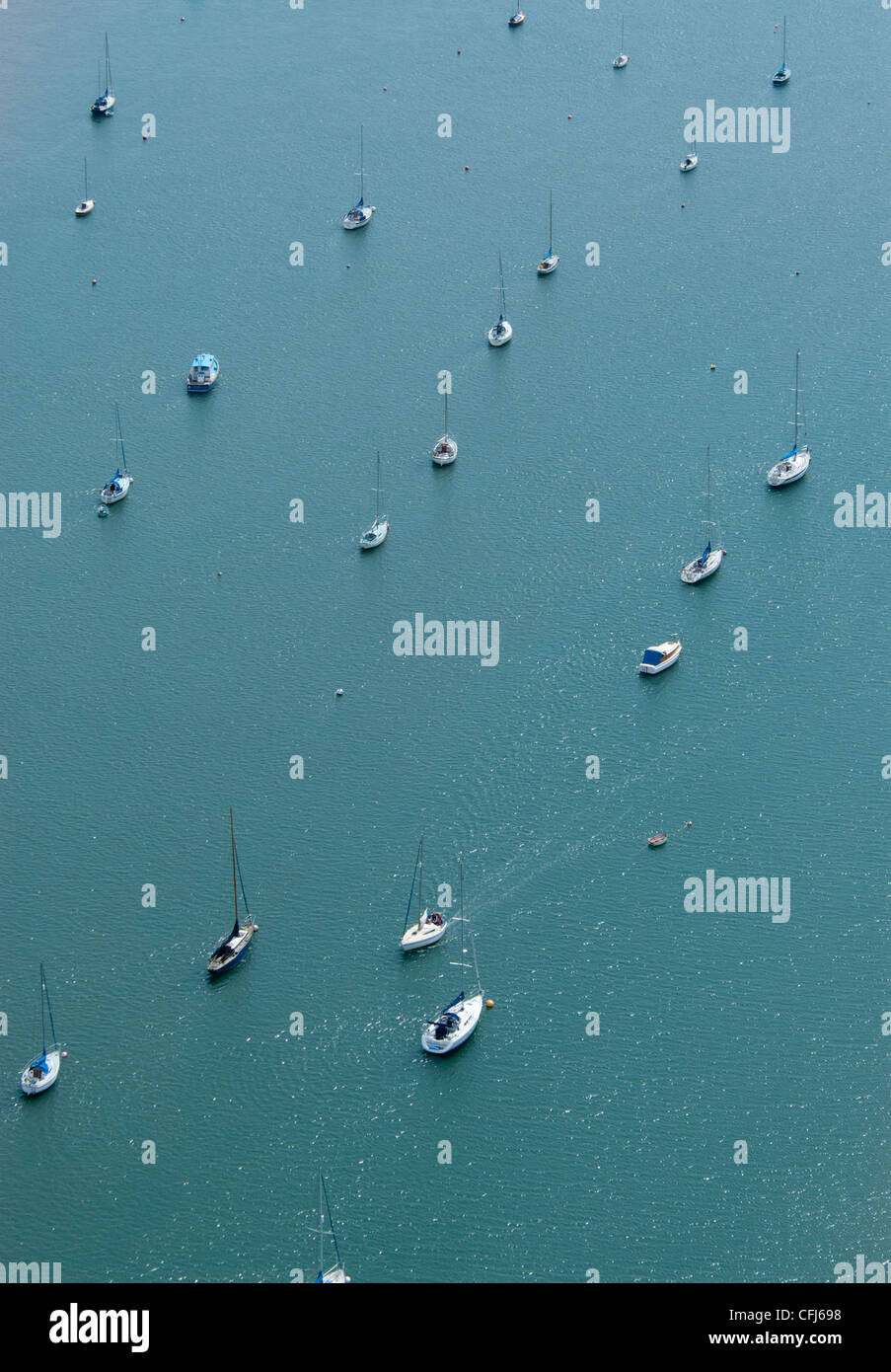 Aerial view sail boats hi-res stock photography and images - Alamy