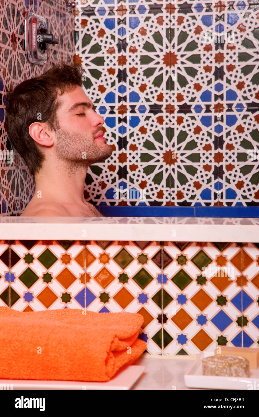 man in the bathroom Stock Photo - Alamy