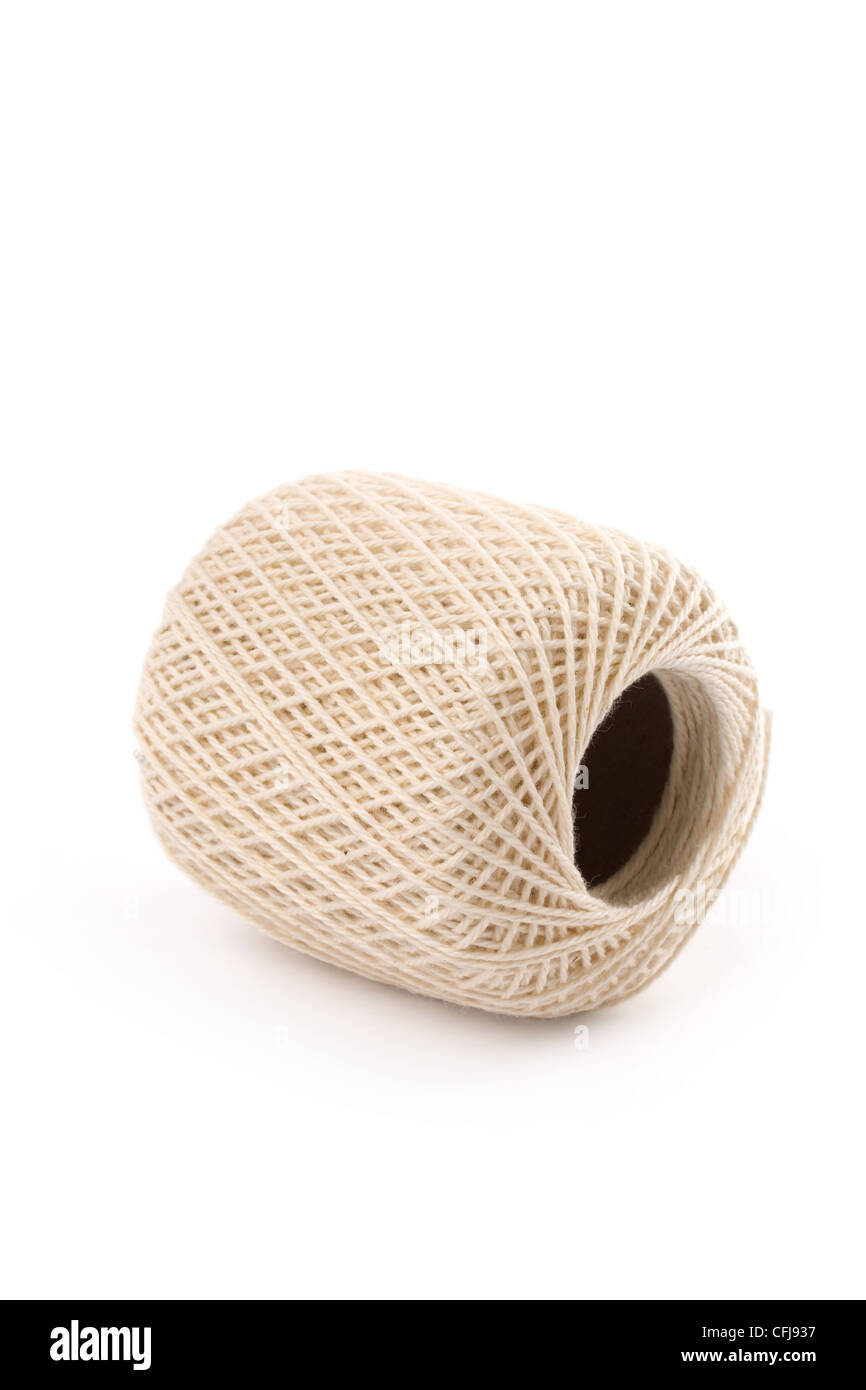 Spool of thread. Twine. Threads in a skein. Hard threads. Twine for work.  Threads for working moments Stock Photo - Alamy