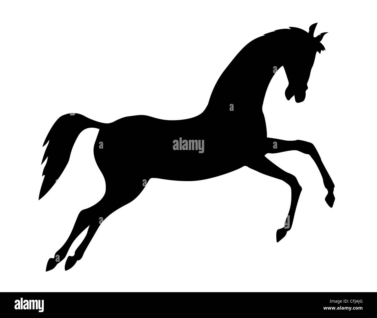 vector silhouette on white background Stock Photo - Alamy