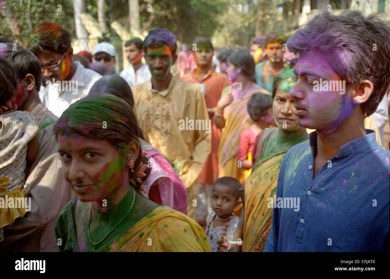 holi in santiniketan