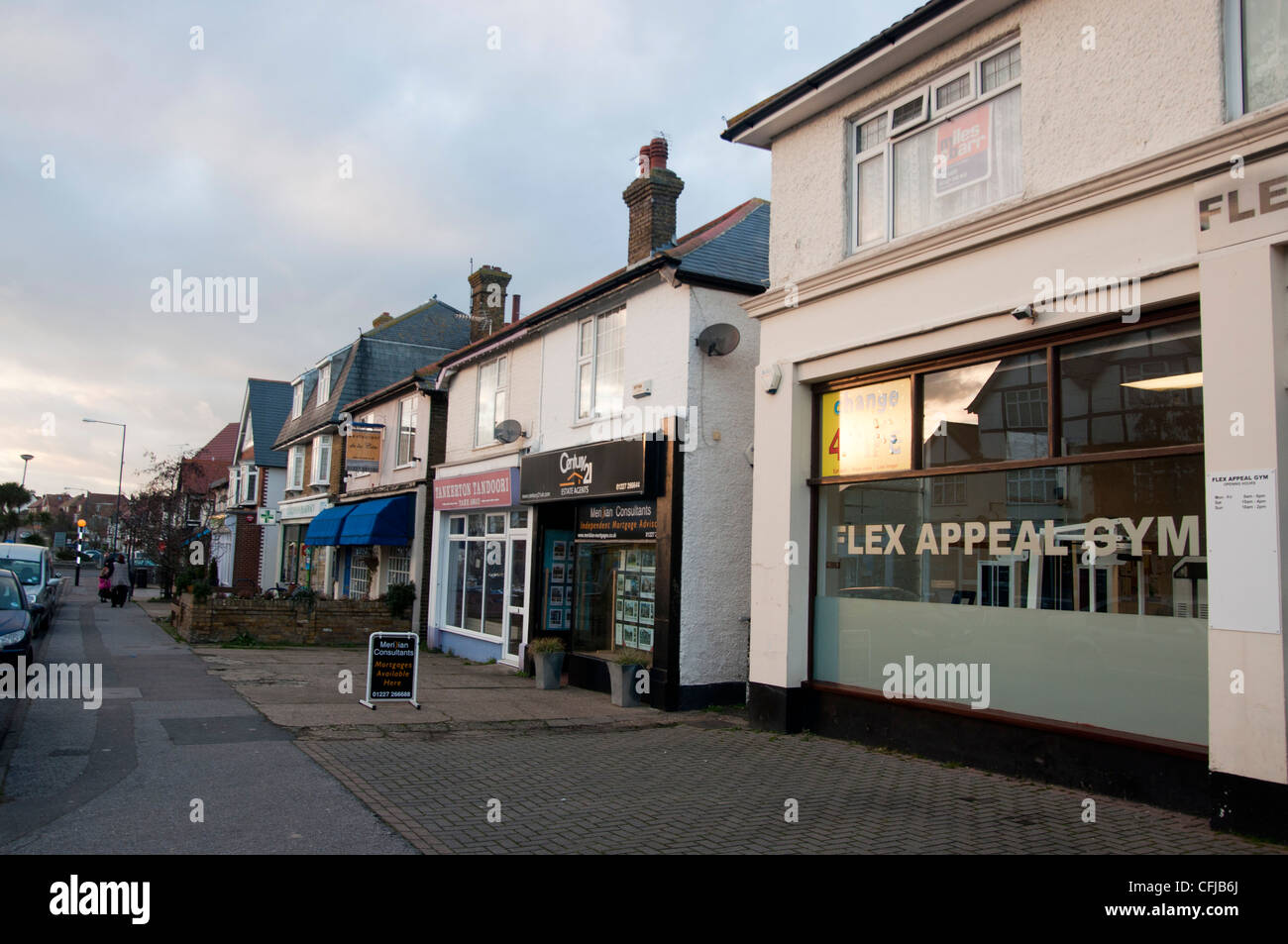 Tankerton High Street Kent England UK Stock Photo Alamy