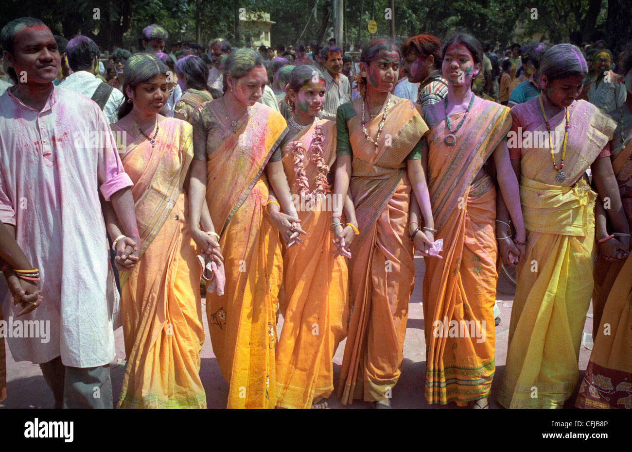 holi in santinekatan