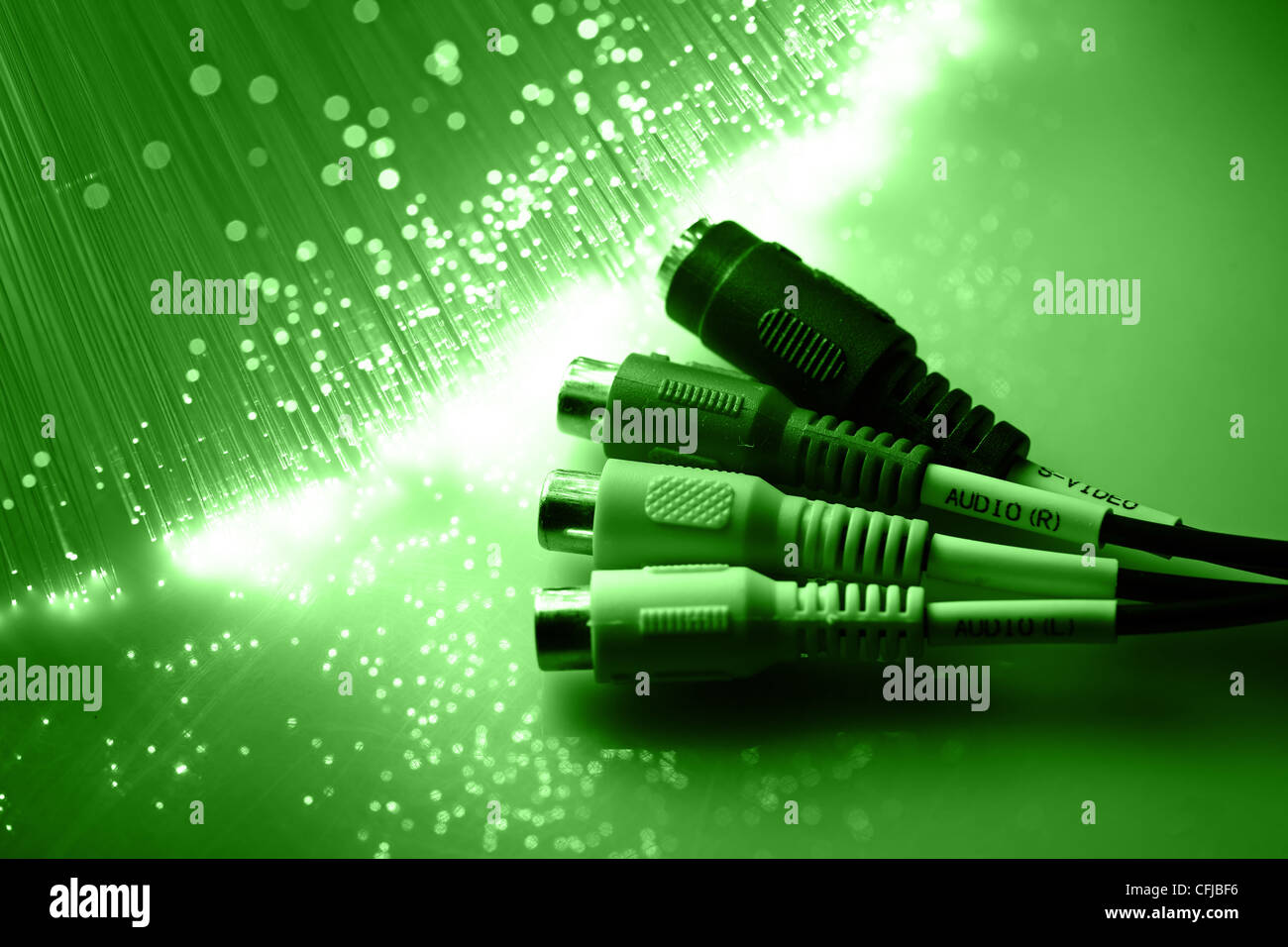 Fiber optics background with lots of light spots Stock Photo Alamy