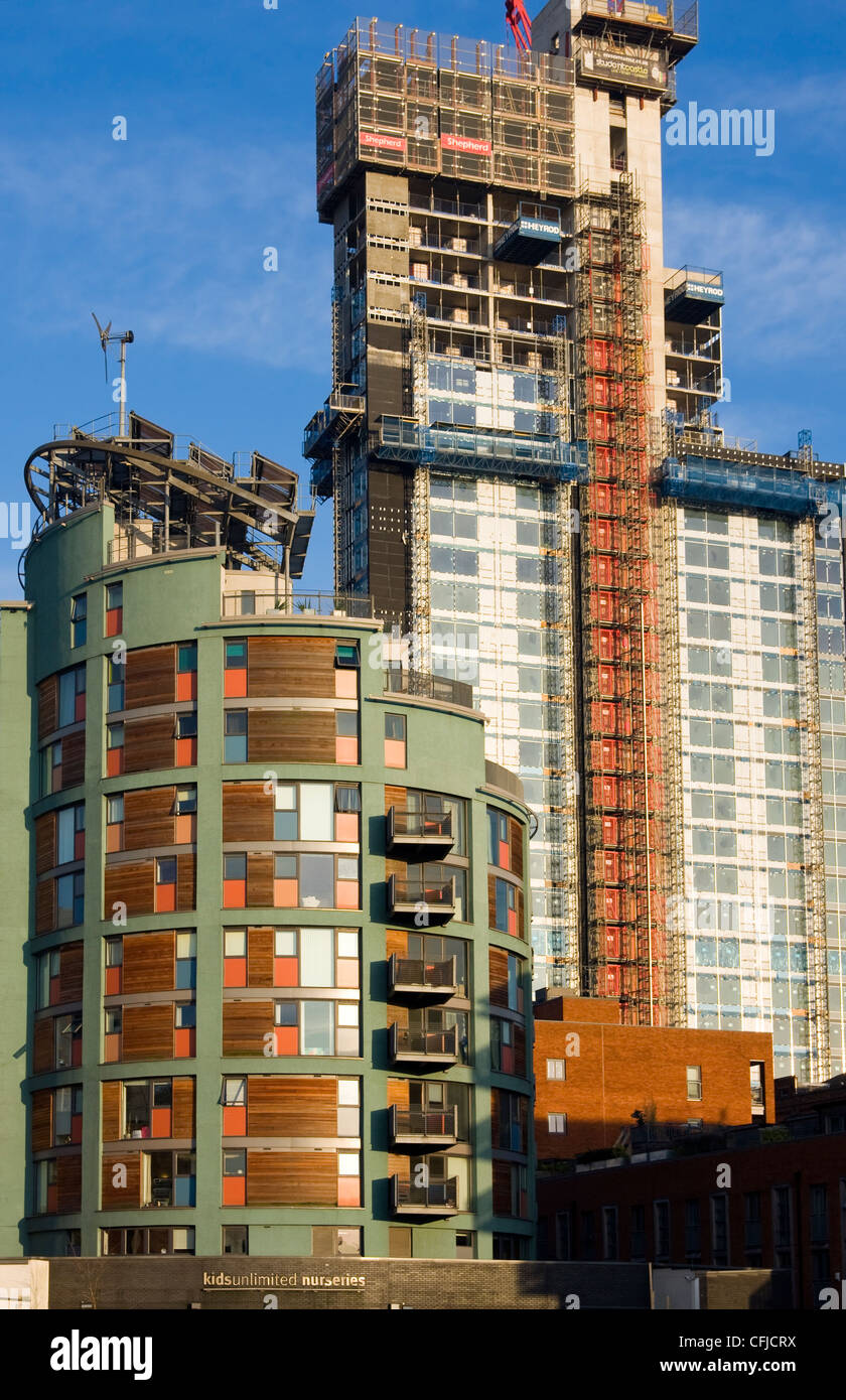 Manchester's Latest Skyscraper Under Construction Stock Photo Alamy