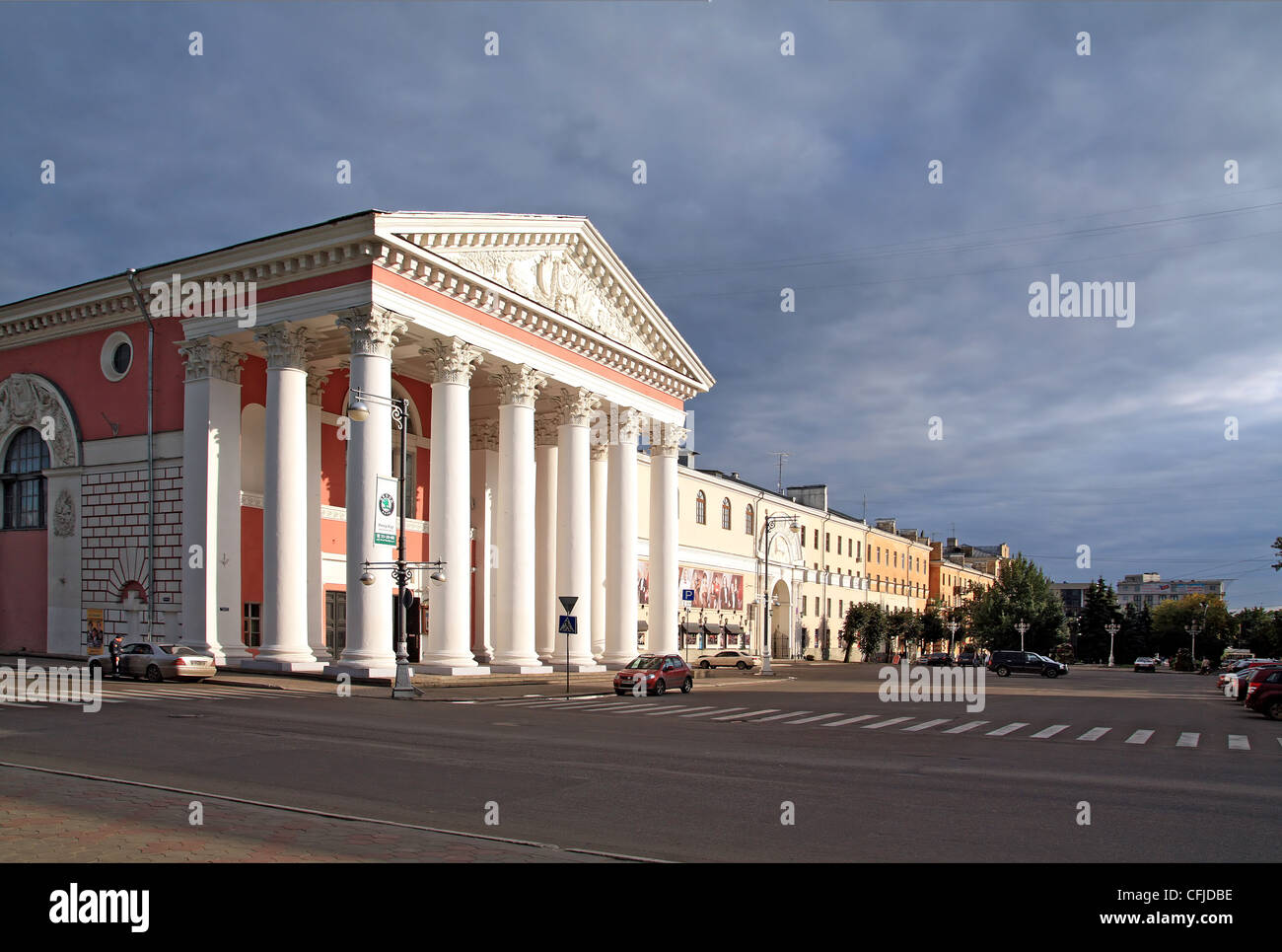 building of the town theatre Stock Photo