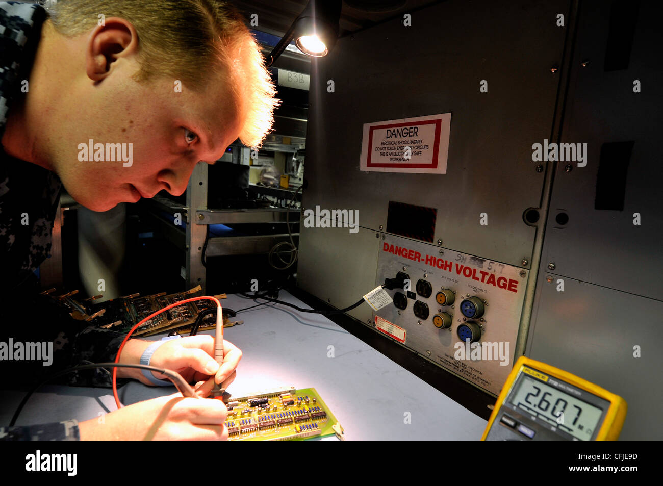 Aviation electronics technician airman jordan small hires stock