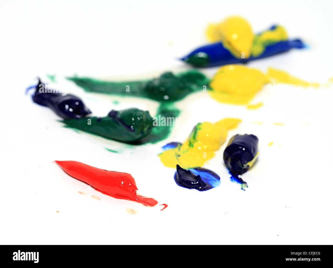 oil paint on white background Stock Photo Alamy