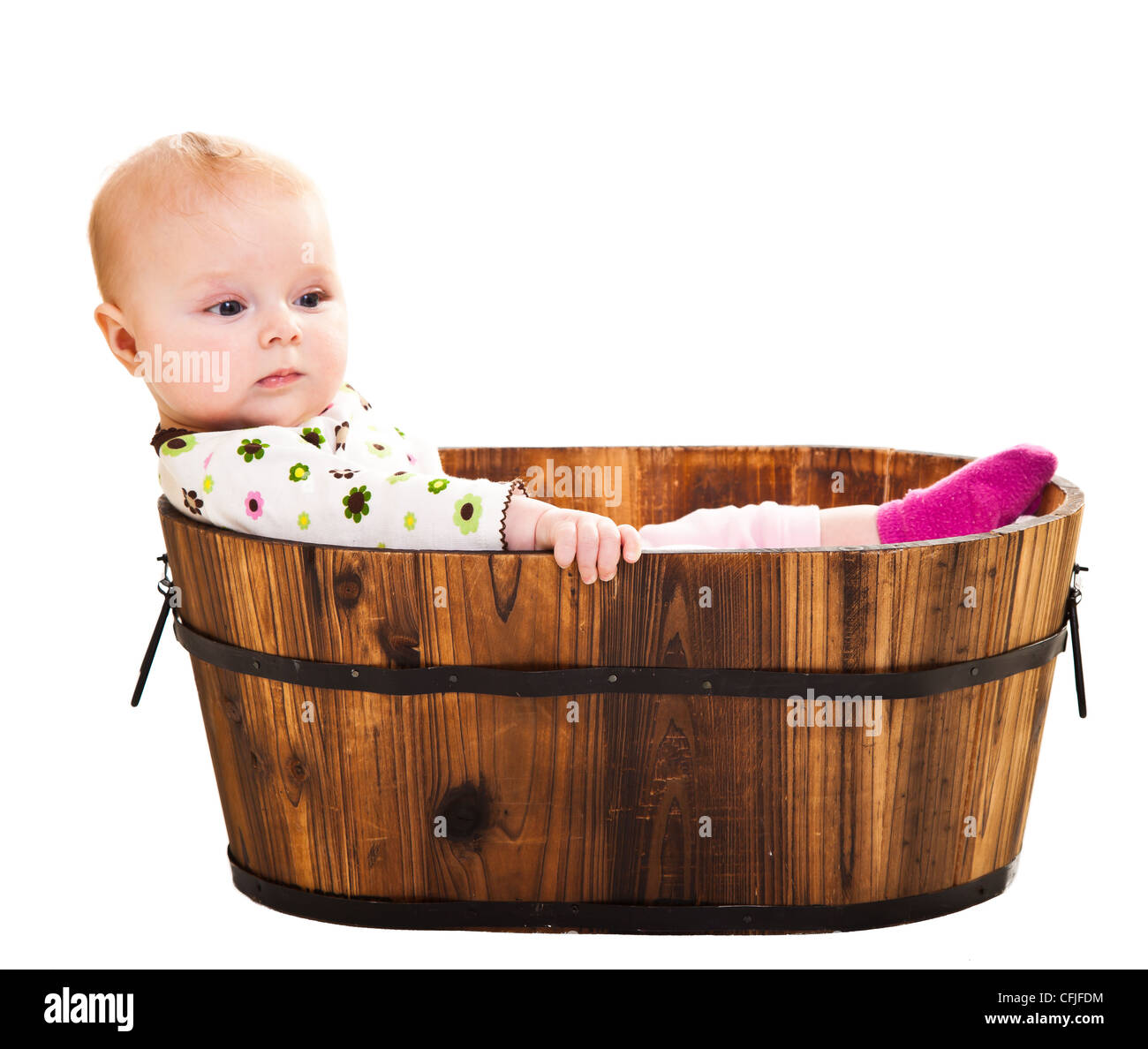 wooden baby bath tub