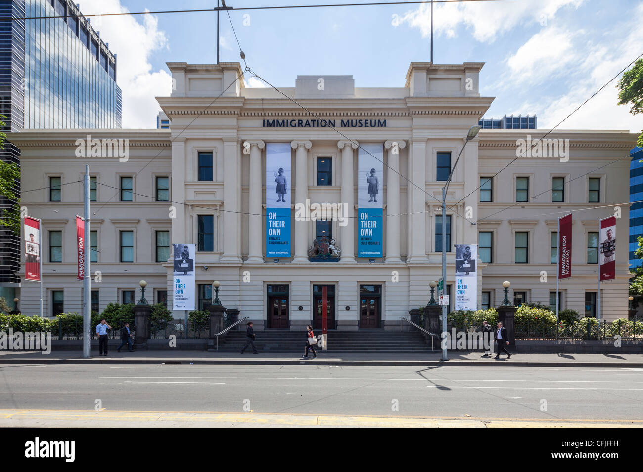 Old Customs House, now the Immigration Museum, Flinders Street, Melbourne, Australia Stock Photo