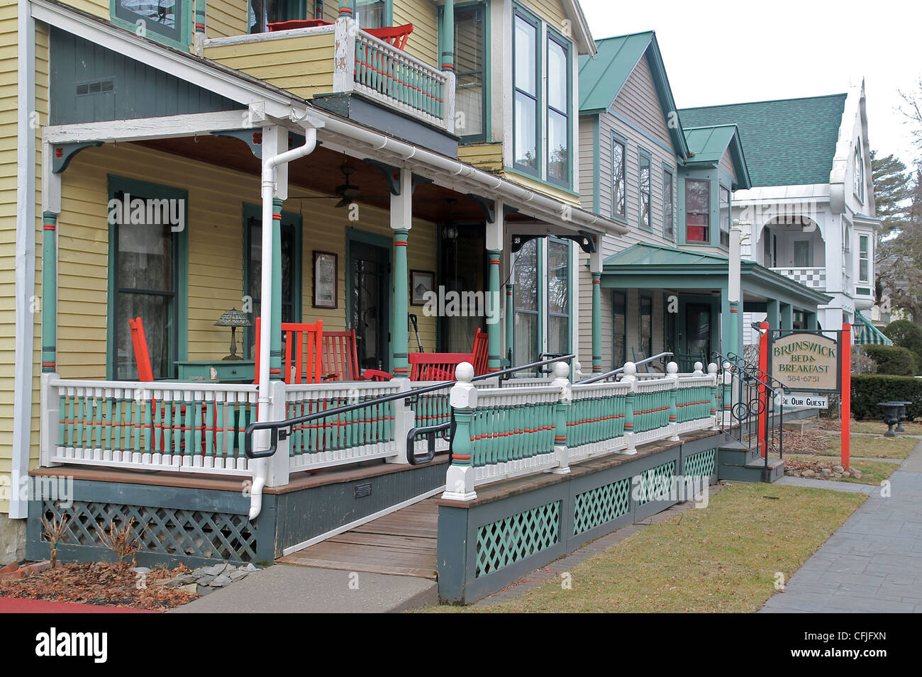 Brunswick Bed and Breakfast and other Victorianstyle buildings in
