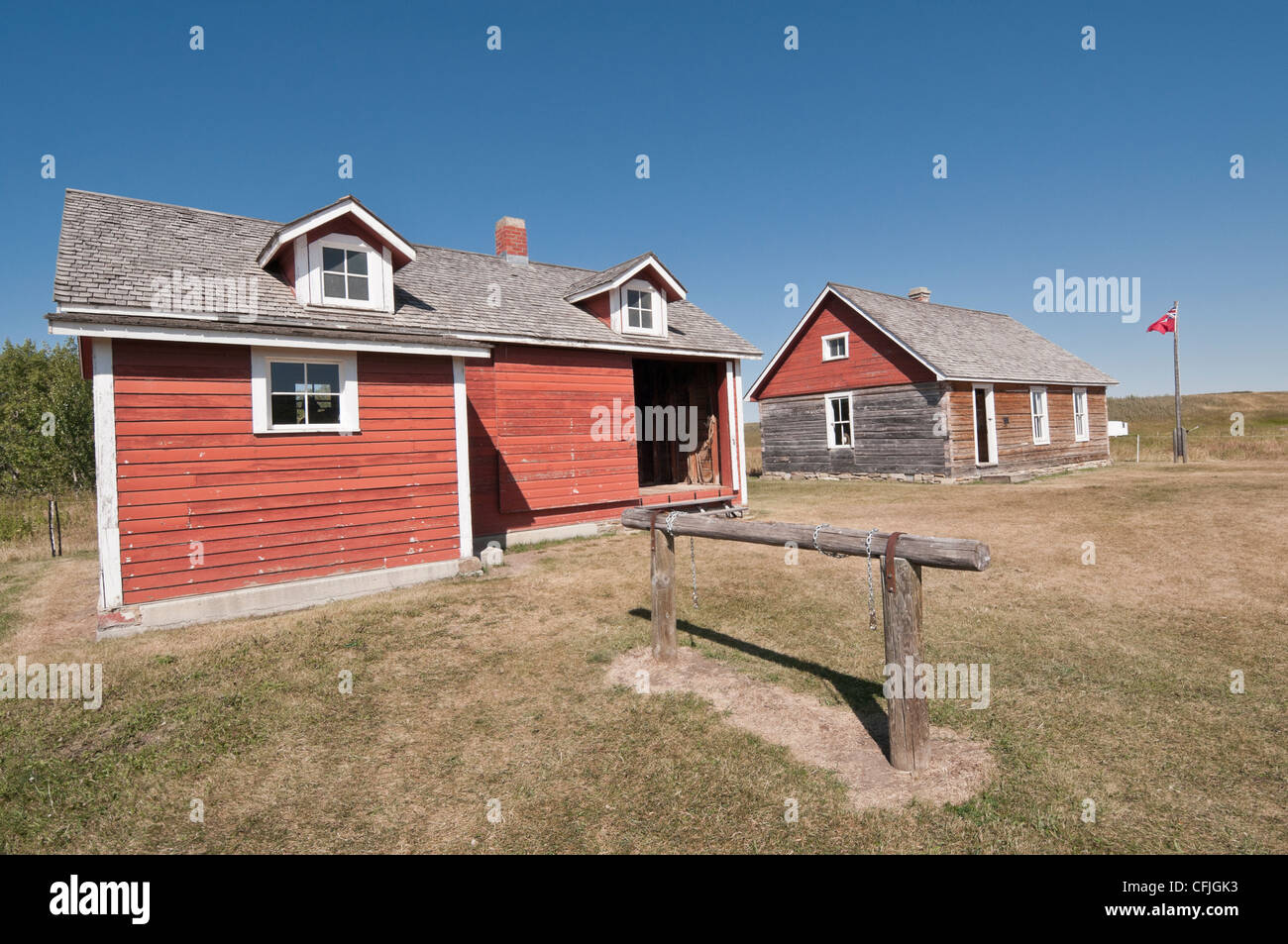 Bar U Ranch, National Historic Site, Alberta, Canada Stock Photo