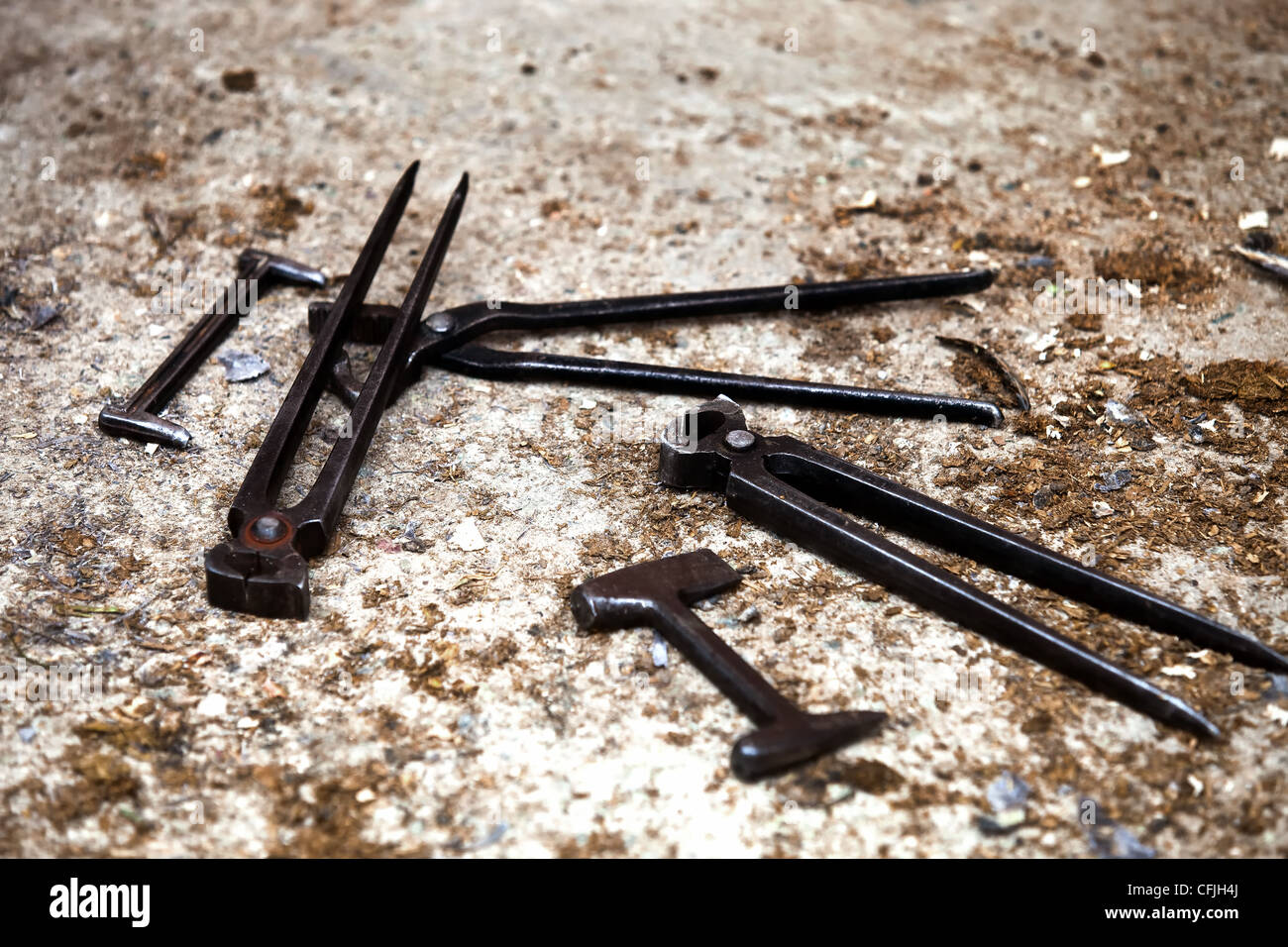 Farriers tools Stock Photo Alamy