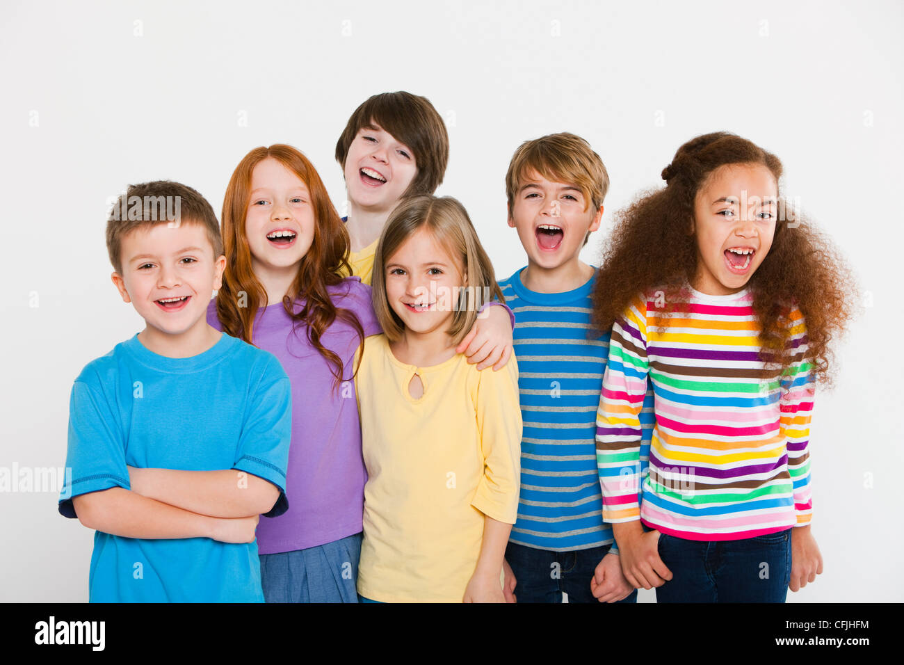 6 children hi-res stock photography and images - Alamy