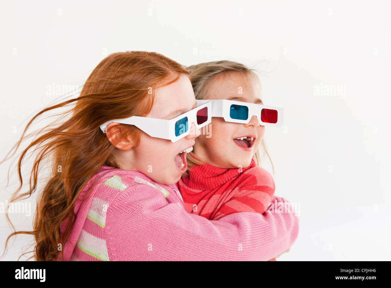 Girls Wearing 3d Glasses Stock Photo Alamy Girls Wearing 3d Glasses Stock Photo Alamy