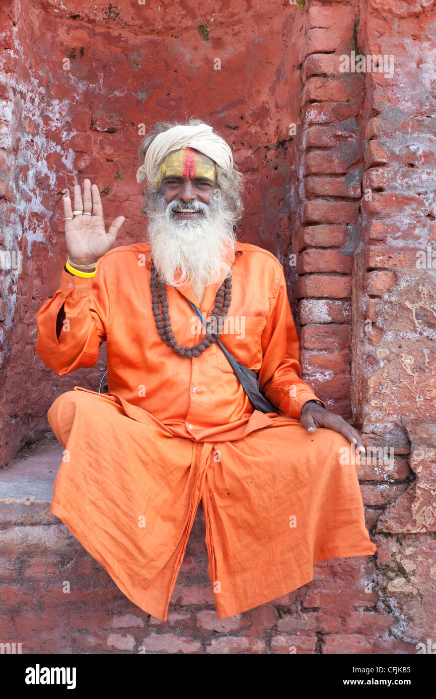 Hindu holy man wearing hi-res stock photography and images - Alamy