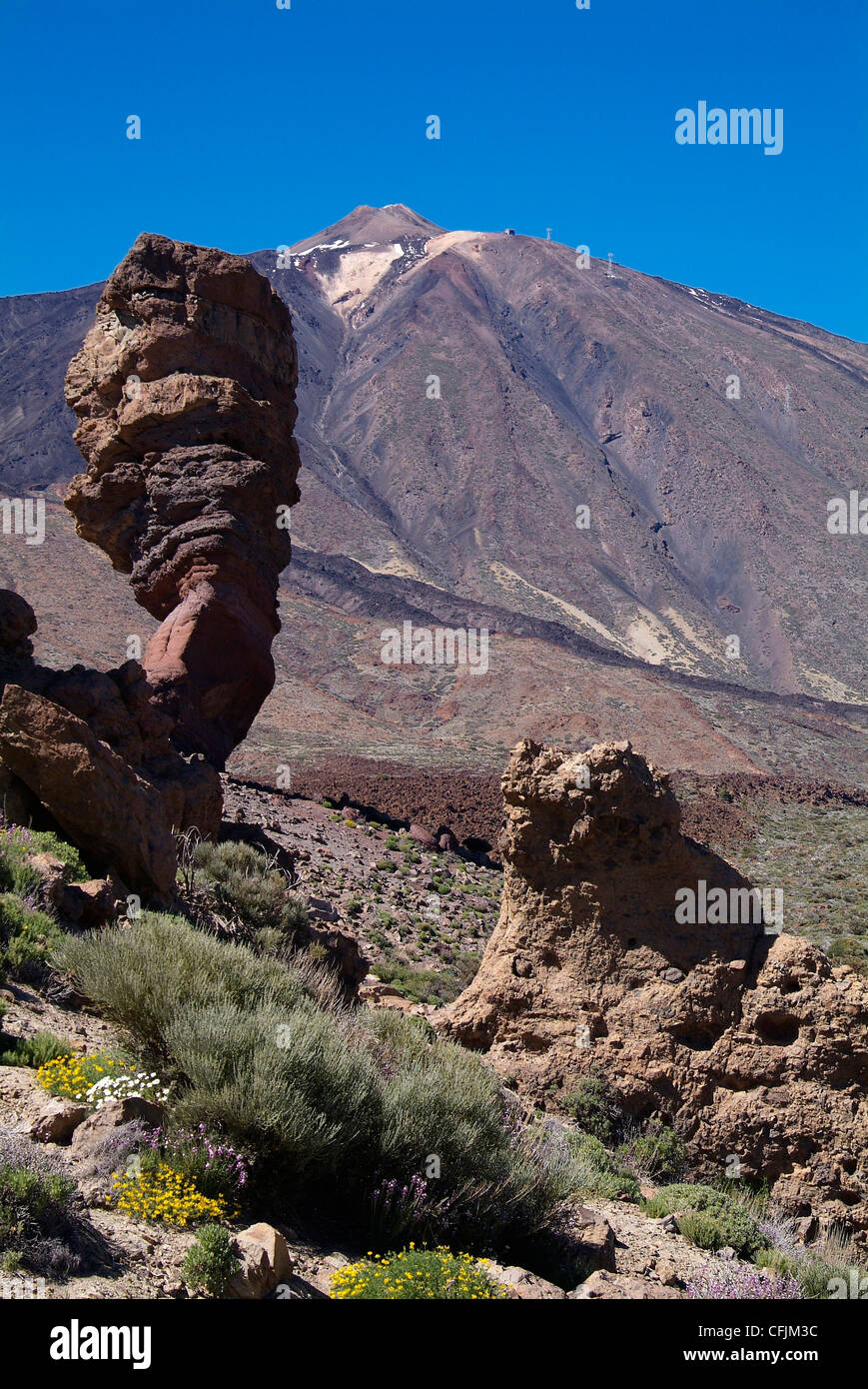 Las Canadas, Parque Nacional del Teide, UNESCO World Heritage Site, Tenerife, Canary Islands, Spain, Europe Stock Photo