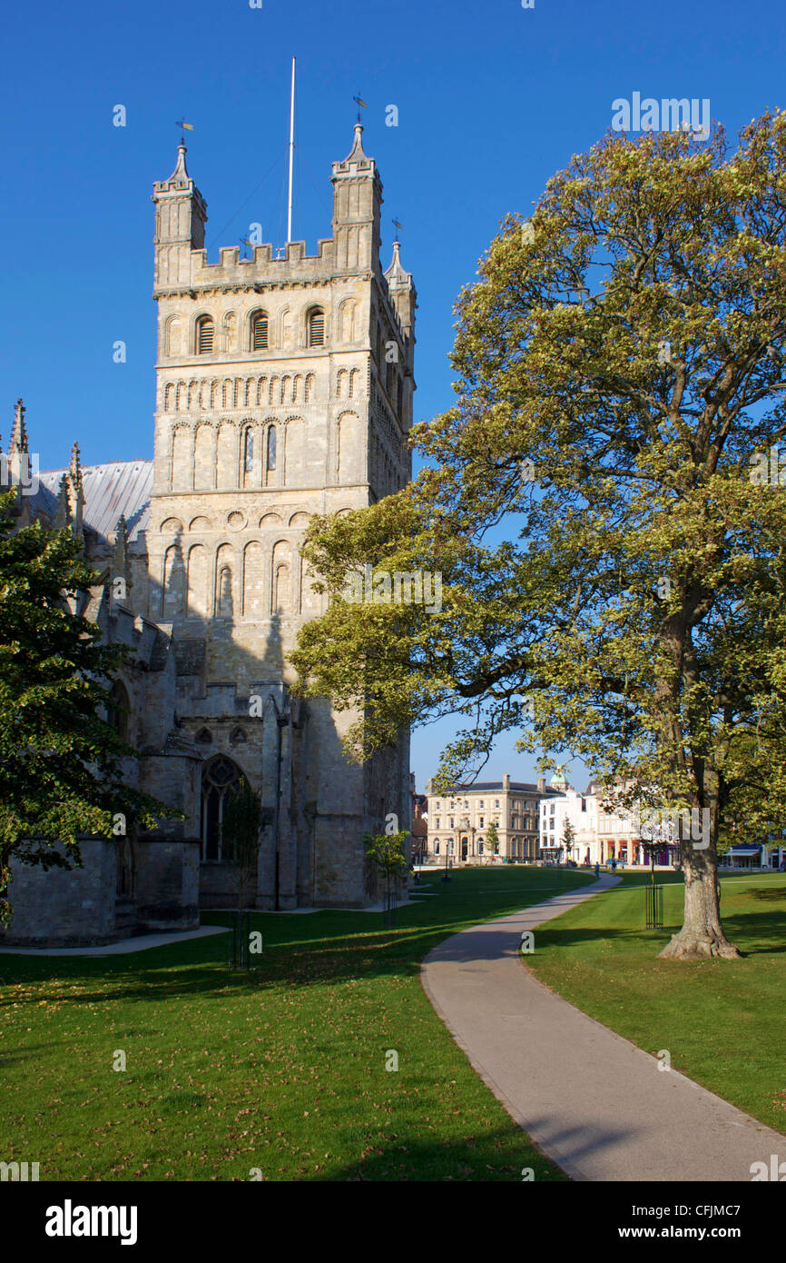Cathedral, Exeter, Devon, England, United Kingdom, Europe Stock Photo