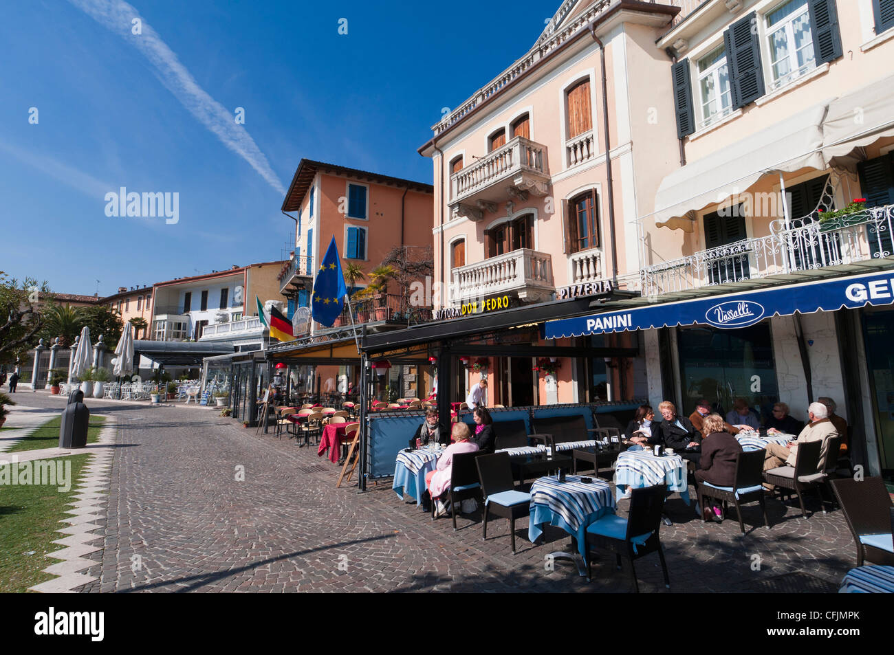 Lungolago Zanardelli, Salo, Lake Garda, Lombardy, Italian Lakes, Italy, Europe Stock Photo