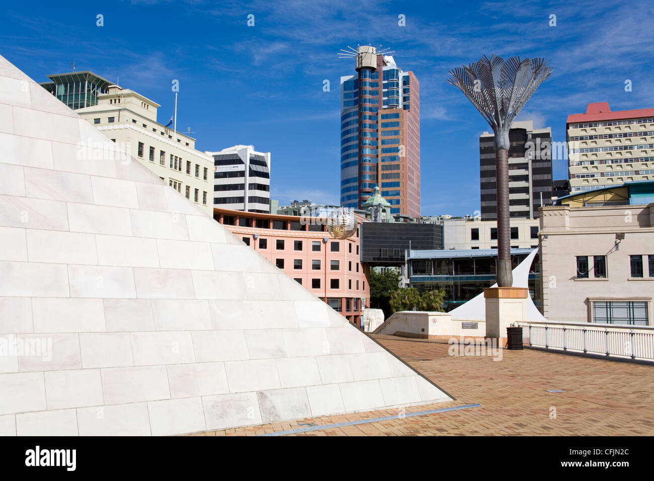 Civic Square, Wellington, North Island, New Zealand, Pacific Stock Photo