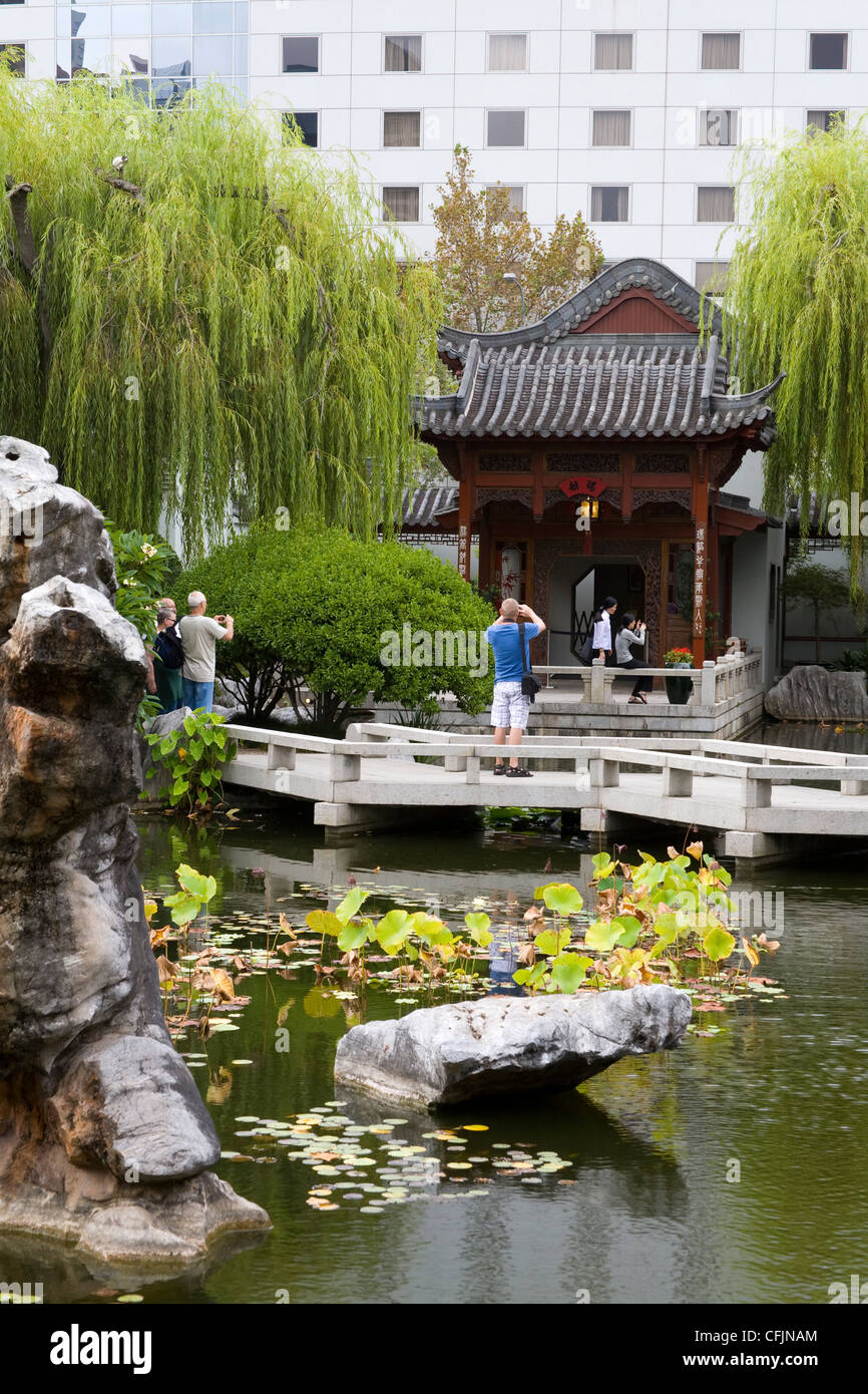 Chinese Garden of Friendship in Darling Harbour, Central Business District, Sydney, New South Chinese Garden of Friendship in Darling Harbour, Central Business District, Sydney, New South