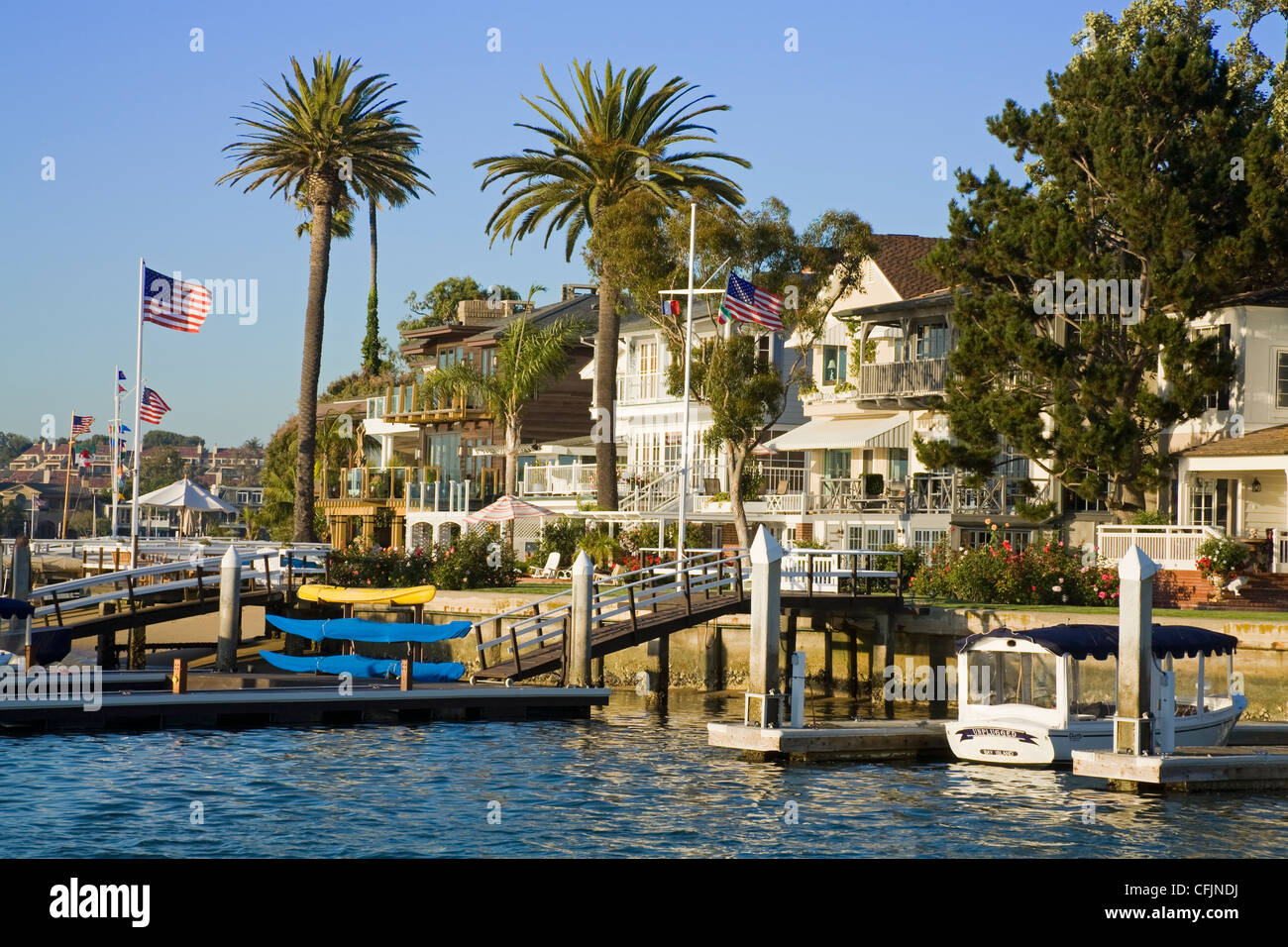 Bay Island in Balboa, Newport Beach, Orange County, California, United States of America, North America Stock Photo