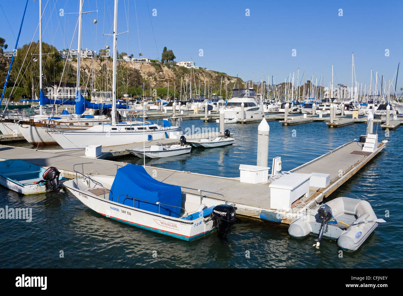 Marina in Dana Point Harbor, Orange County, California, United States