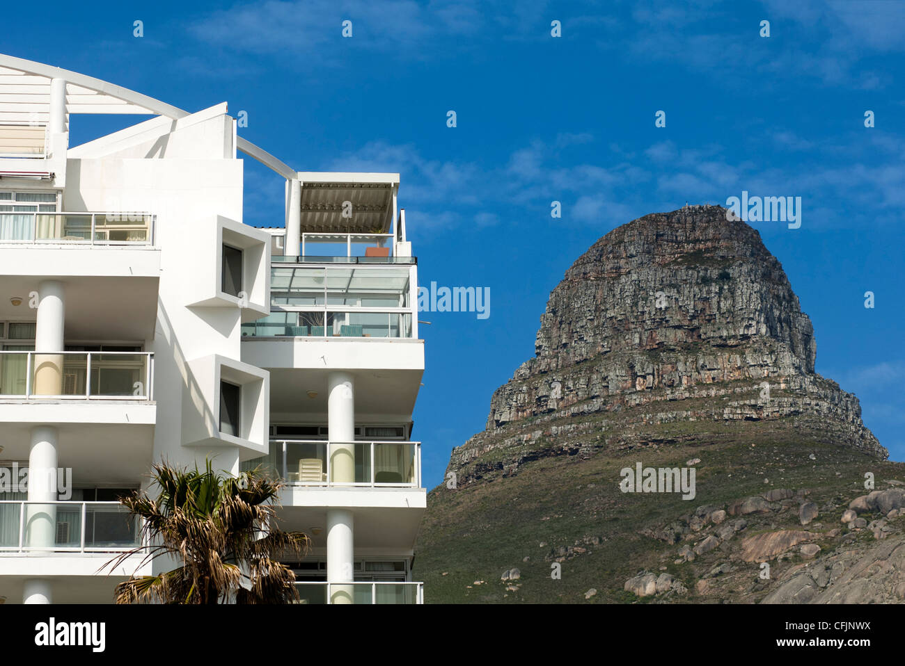 Luxurious apartments at the foot of the Lion's Head peak in Sea Point