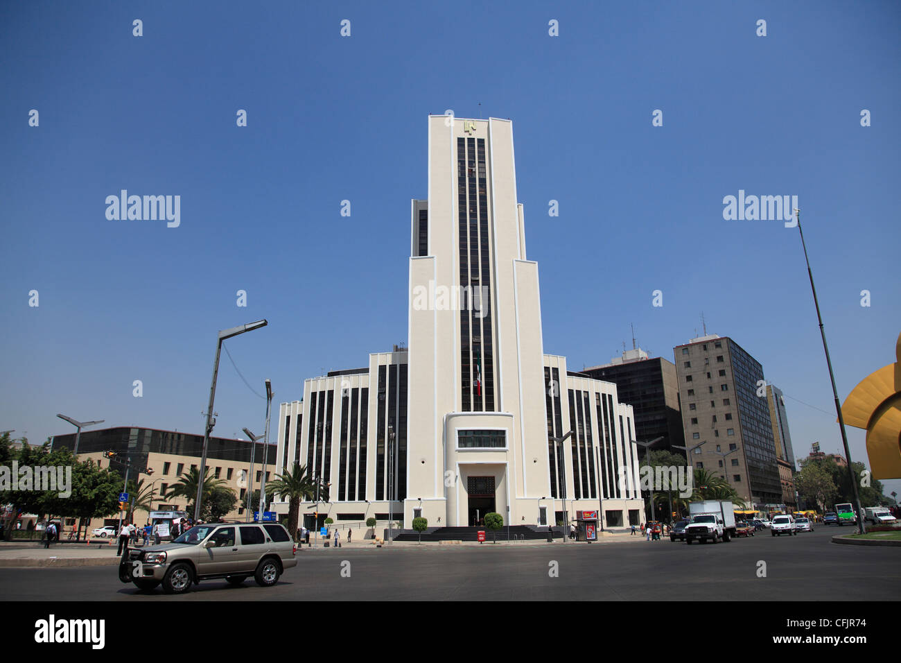 National Lottery building, Paseo de la Reforma, Reforma, Mexico City, Mexico, North America Stock Photo