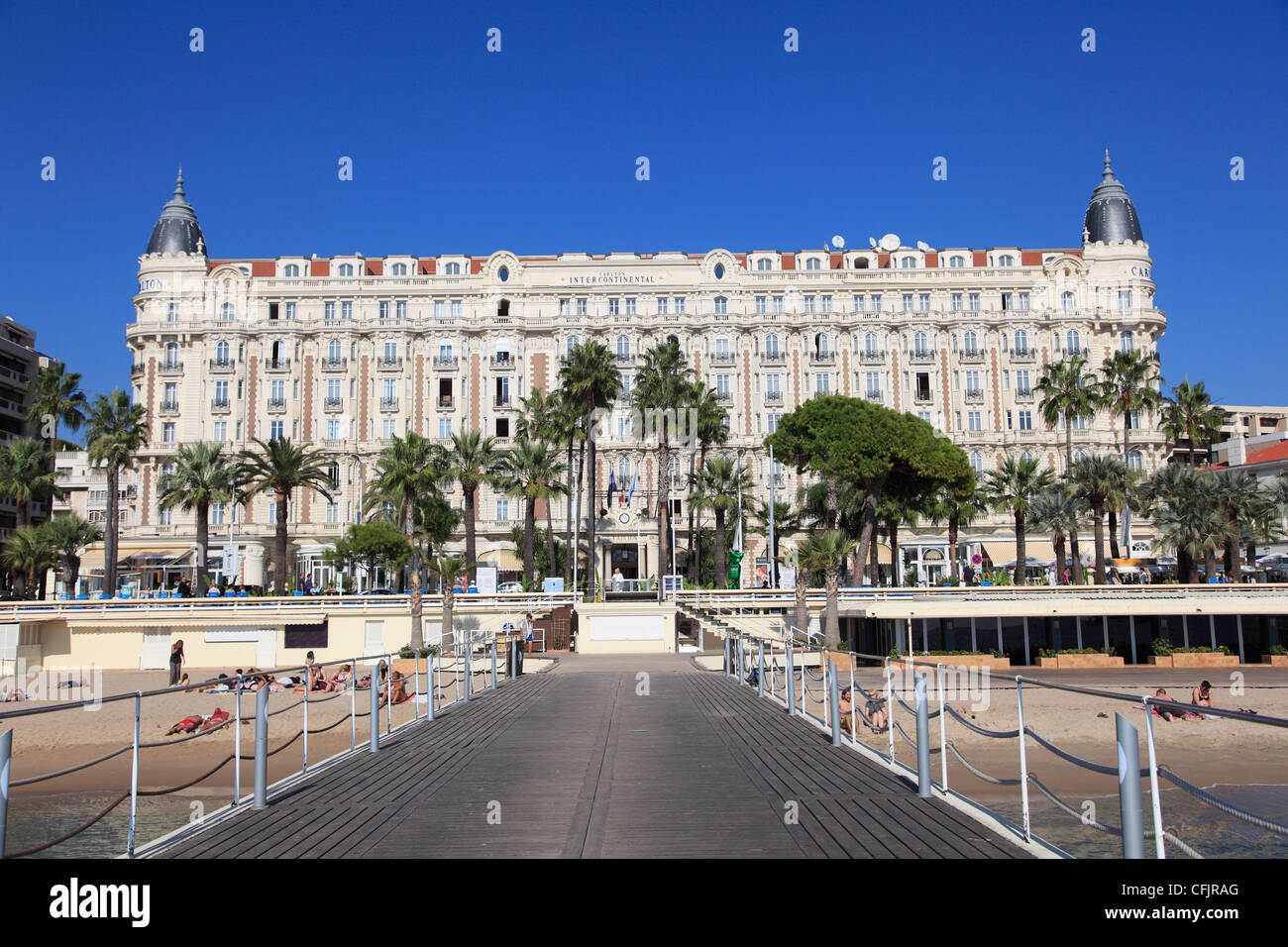 Carlton Hotel, Carlton InterContinental, La Croisette, Cannes, Provence, Cote d'Azur, French Riviera, France, Europe Stock Photo