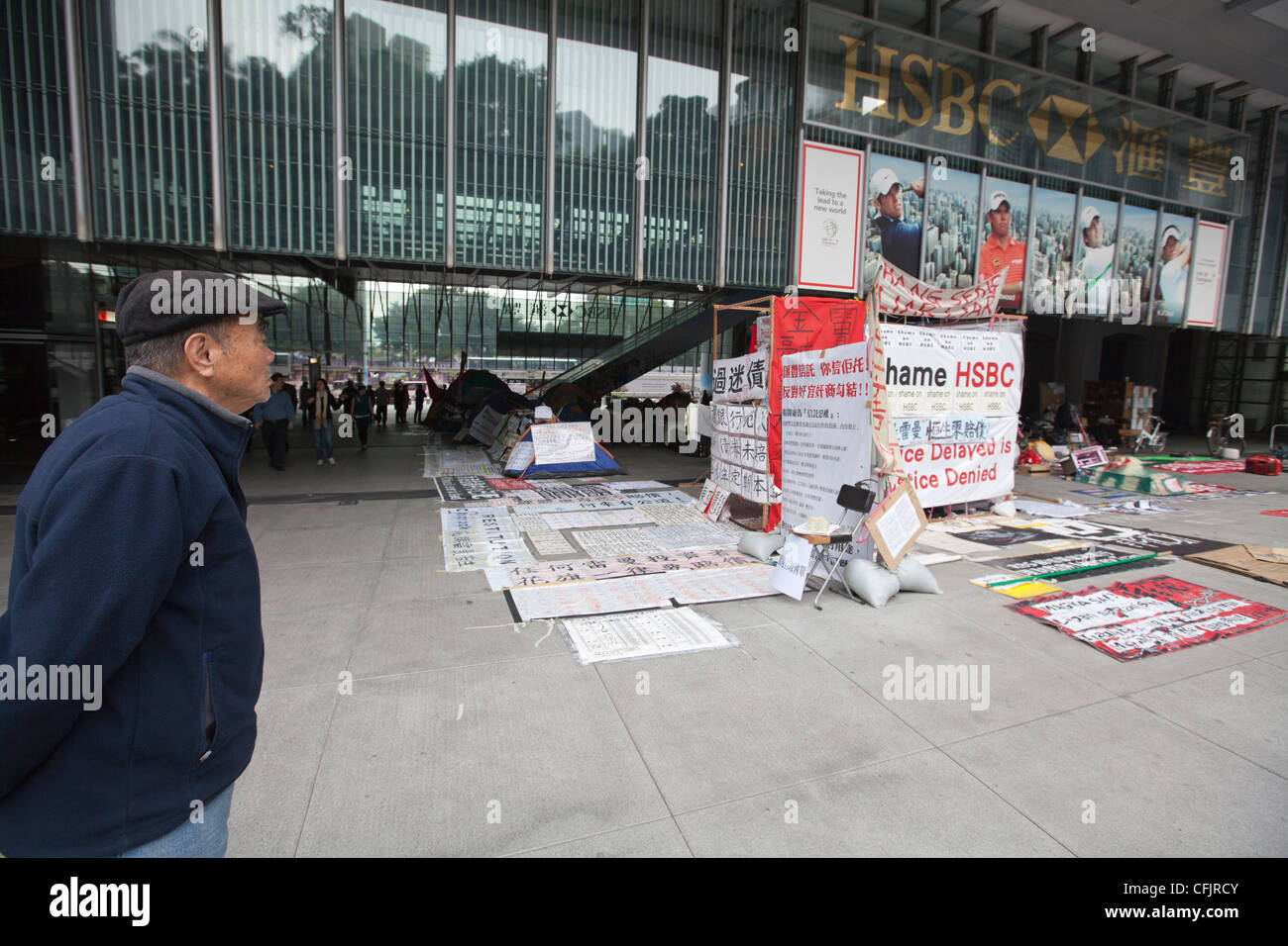 Occupy Central protest, Hong Kong, China, Asia Stock Photo