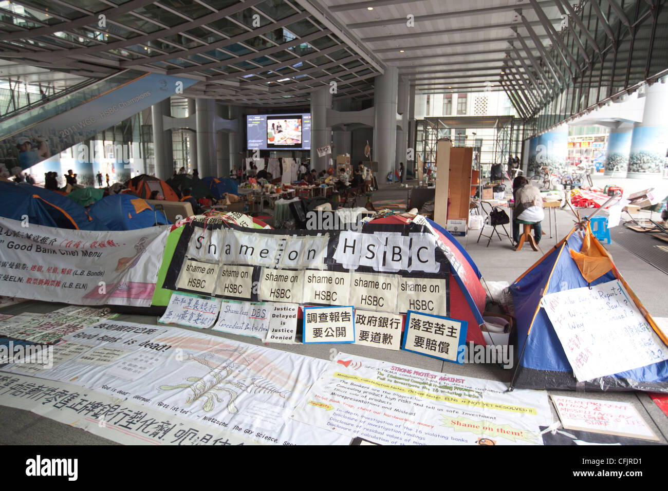Occupy Central protest, Hong Kong, China, Asia Stock Photo