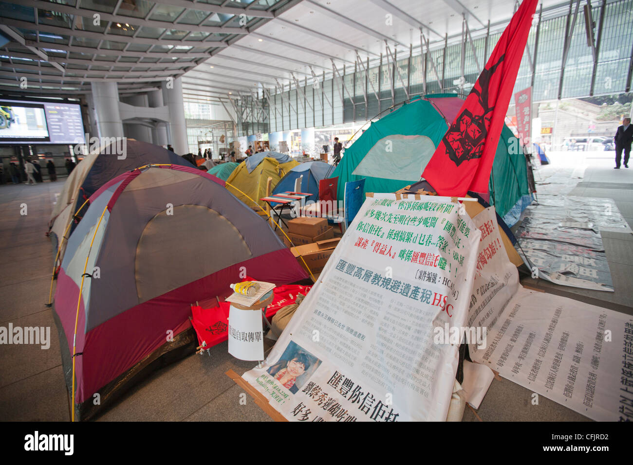 Occupy Central protest, Hong Kong, China, Asia Stock Photo