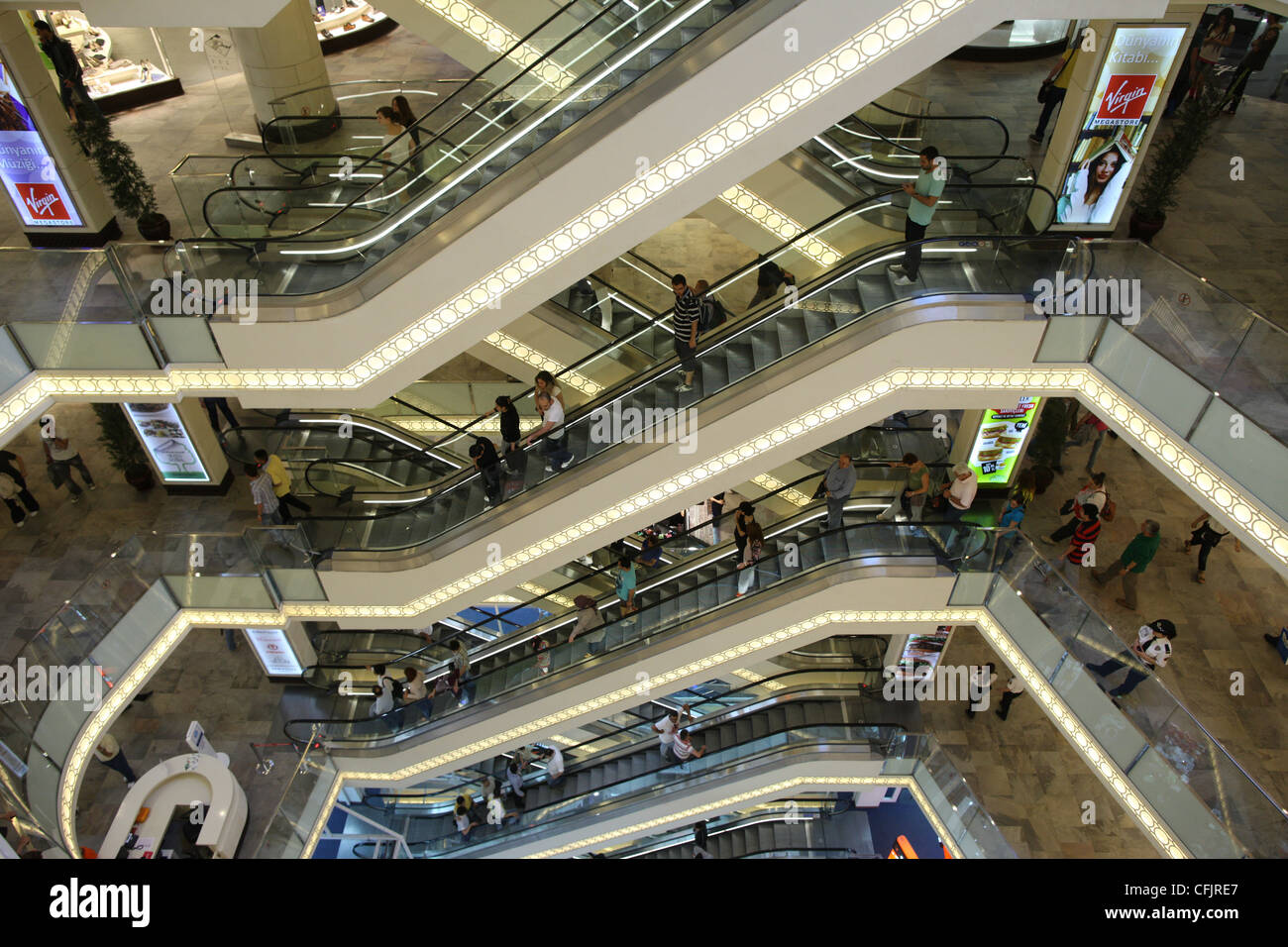 Demiroren Shopping Center, Istanbul, Turkey, Europe Stock Photo