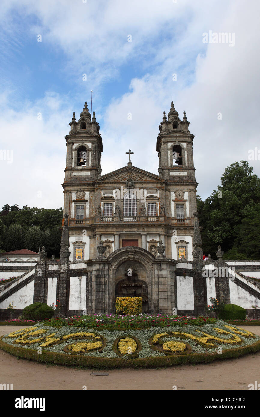 Bom Jesus do Monte Sanctuary Church, a Baroque place of worship, Braga, Minho, Portugal, Europe Stock Photo