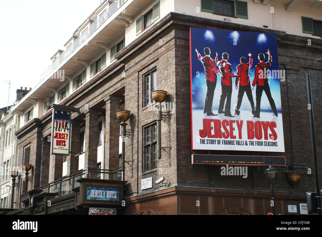 The Jersey Boys stage production at the Prince Edward Theatre in London's Soho Stock Photo Alamy