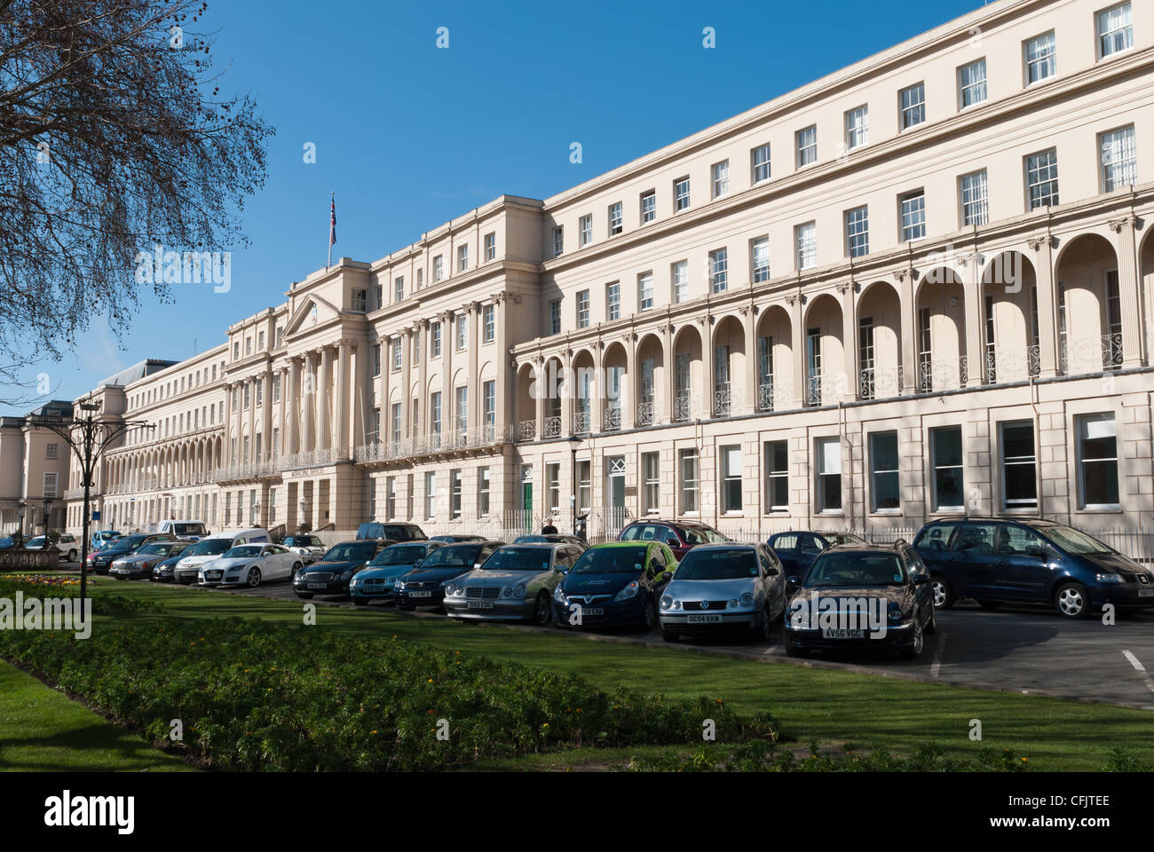 The regency-style office building housing cheltenham bourough council Stock Photo