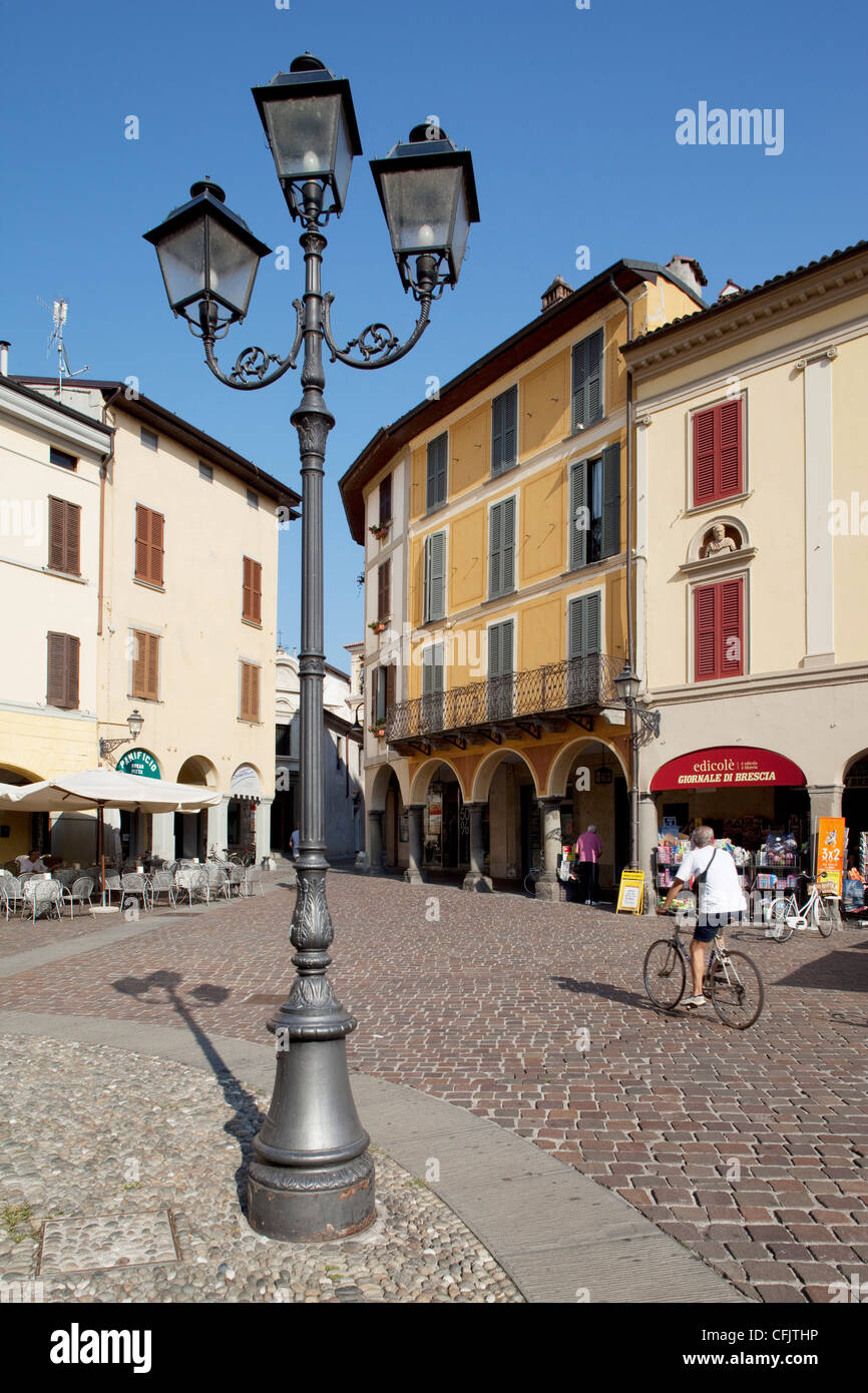 Piazza, Iseo, Lake Iseo, Lombardy, Italian Lakes, Italy, Europe Stock Photo